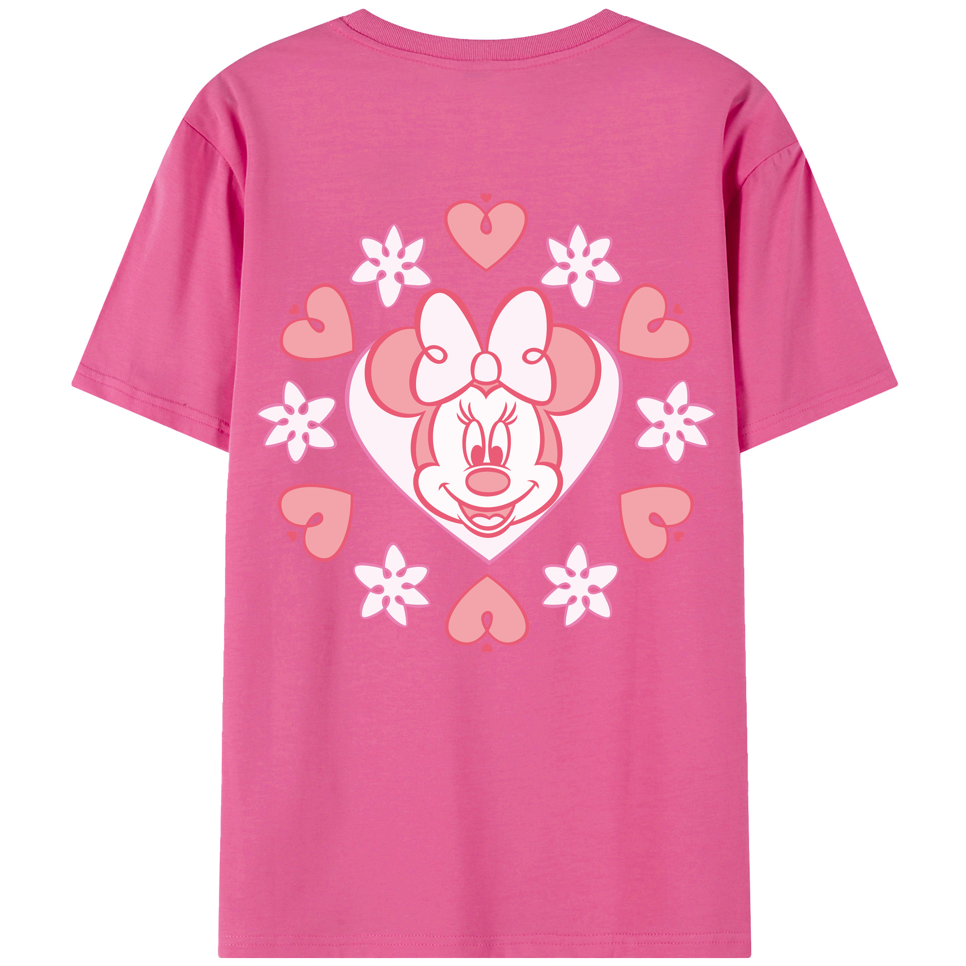 （画像用） ミッキーマウス Mickey Mouse レディース半袖Tシャツ(バックプリント)