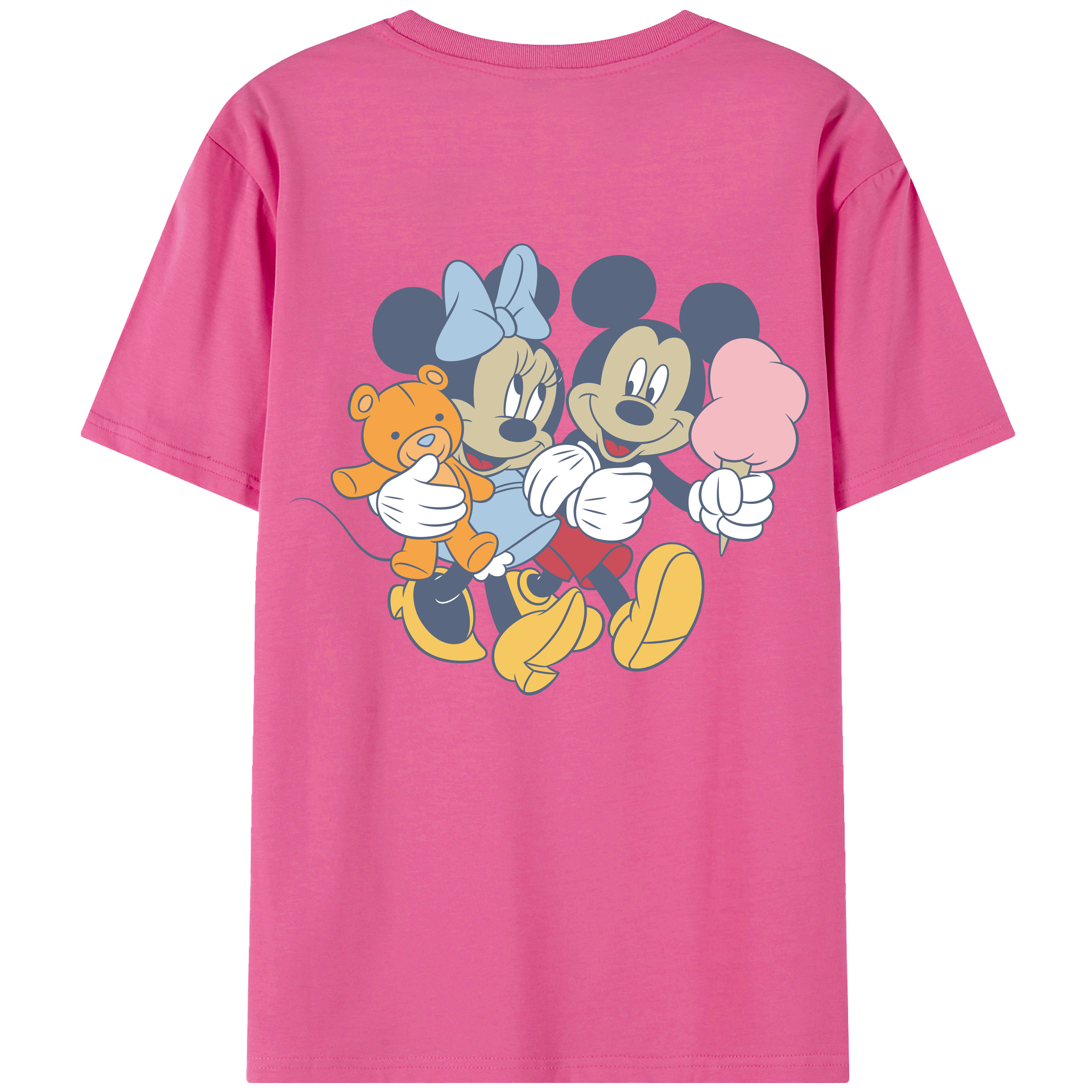 （画像用） ミッキーマウス Mickey Mouse レディース半袖Tシャツ(バックプリント)