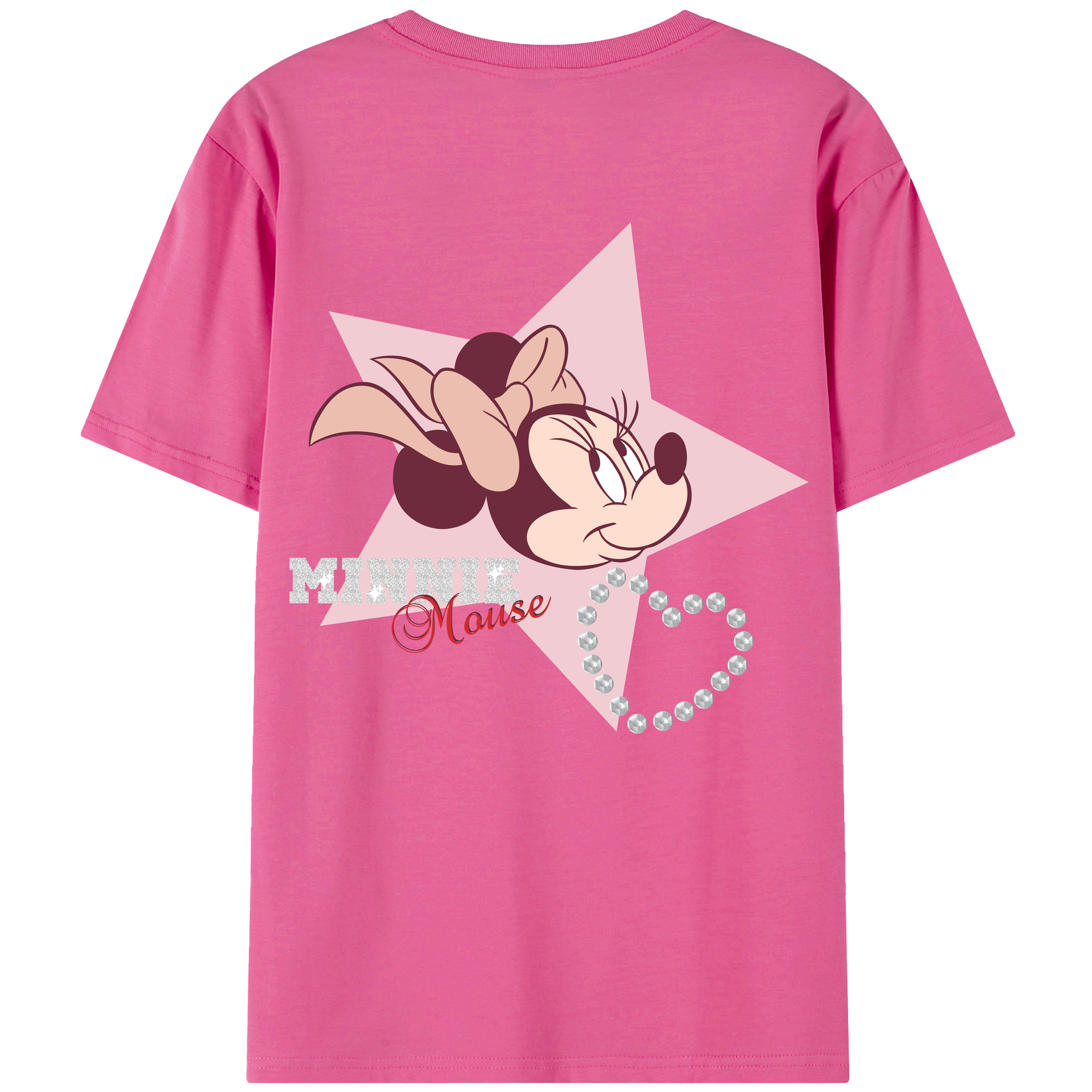（画像用） ミッキーマウス Mickey Mouse レディース半袖Tシャツ(バックプリント)