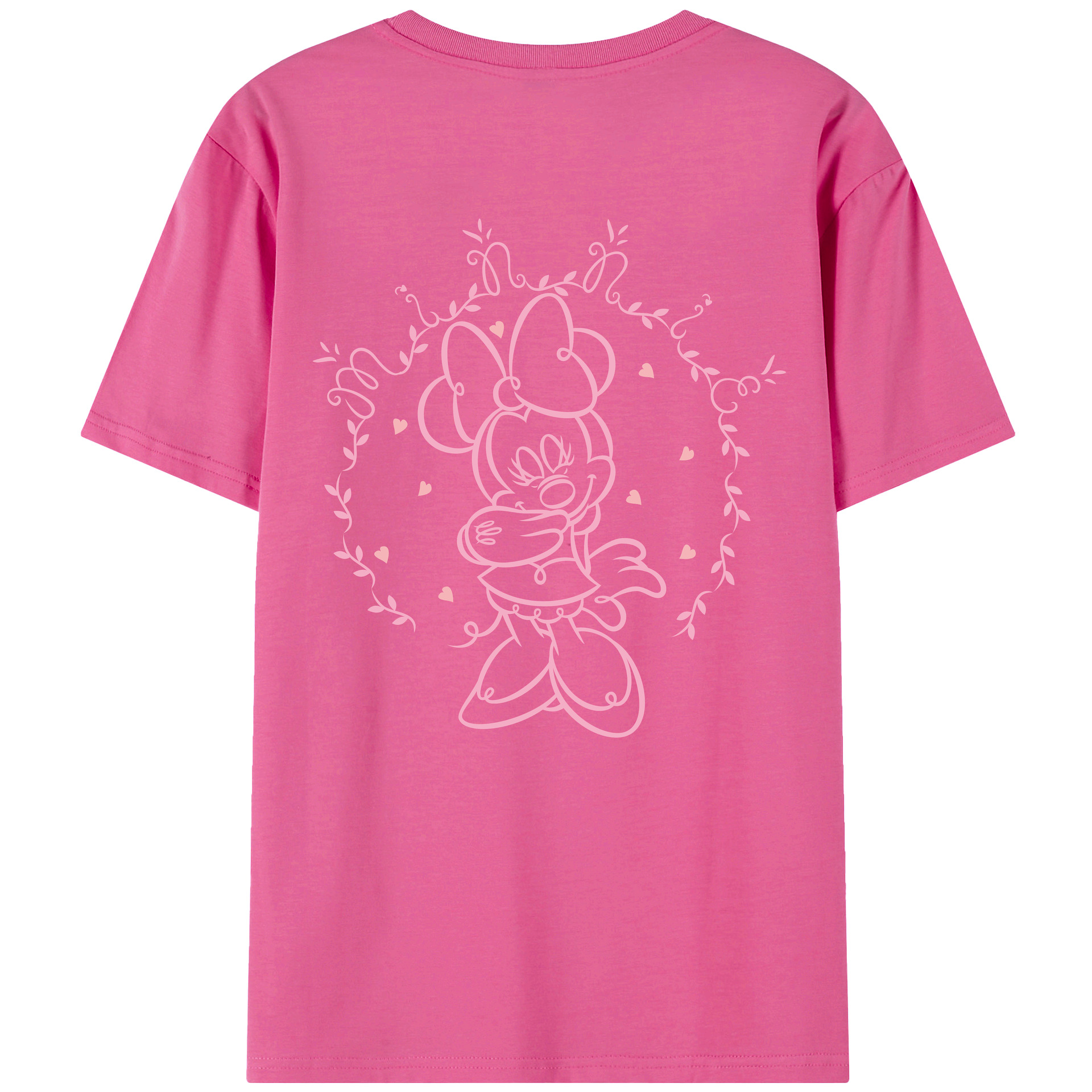 （画像用） ミッキーマウス Mickey Mouse レディース半袖Tシャツ(バックプリント)