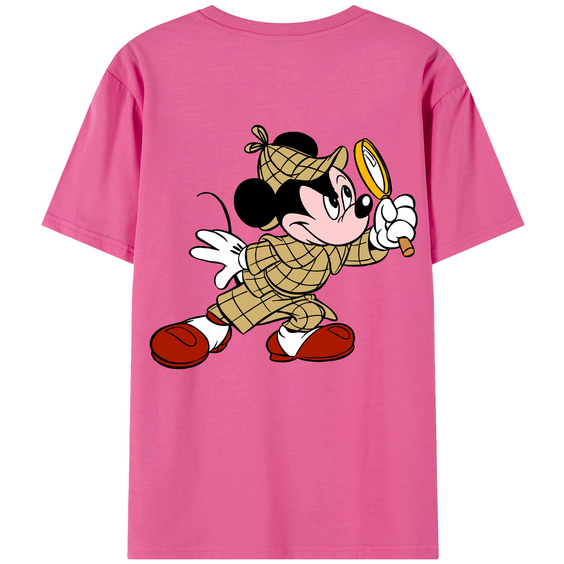 （画像用） ミッキーマウス Mickey Mouse レディース半袖Tシャツ(バックプリント)
