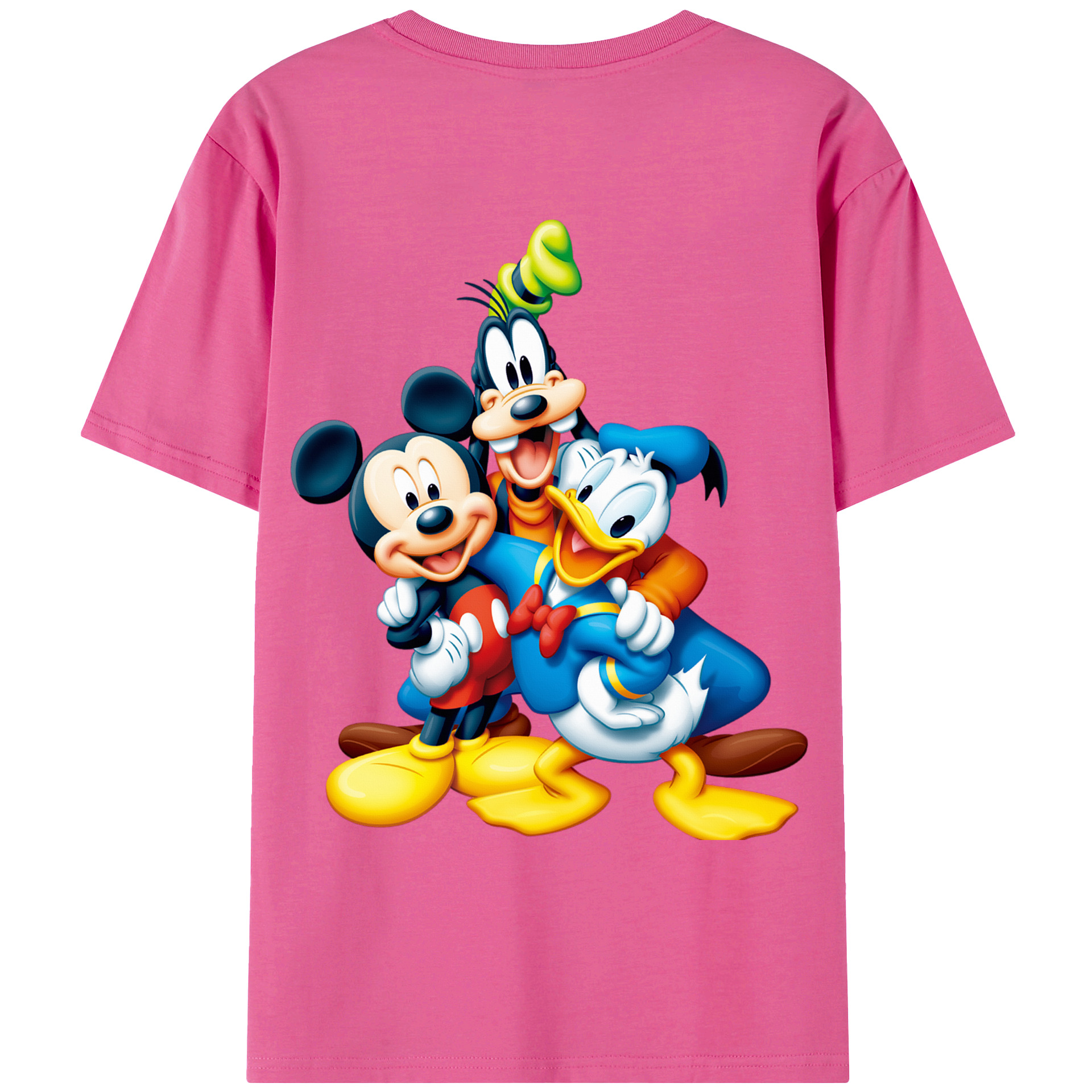 （画像用） ミッキーマウス Mickey Mouse レディース半袖Tシャツ(バックプリント)