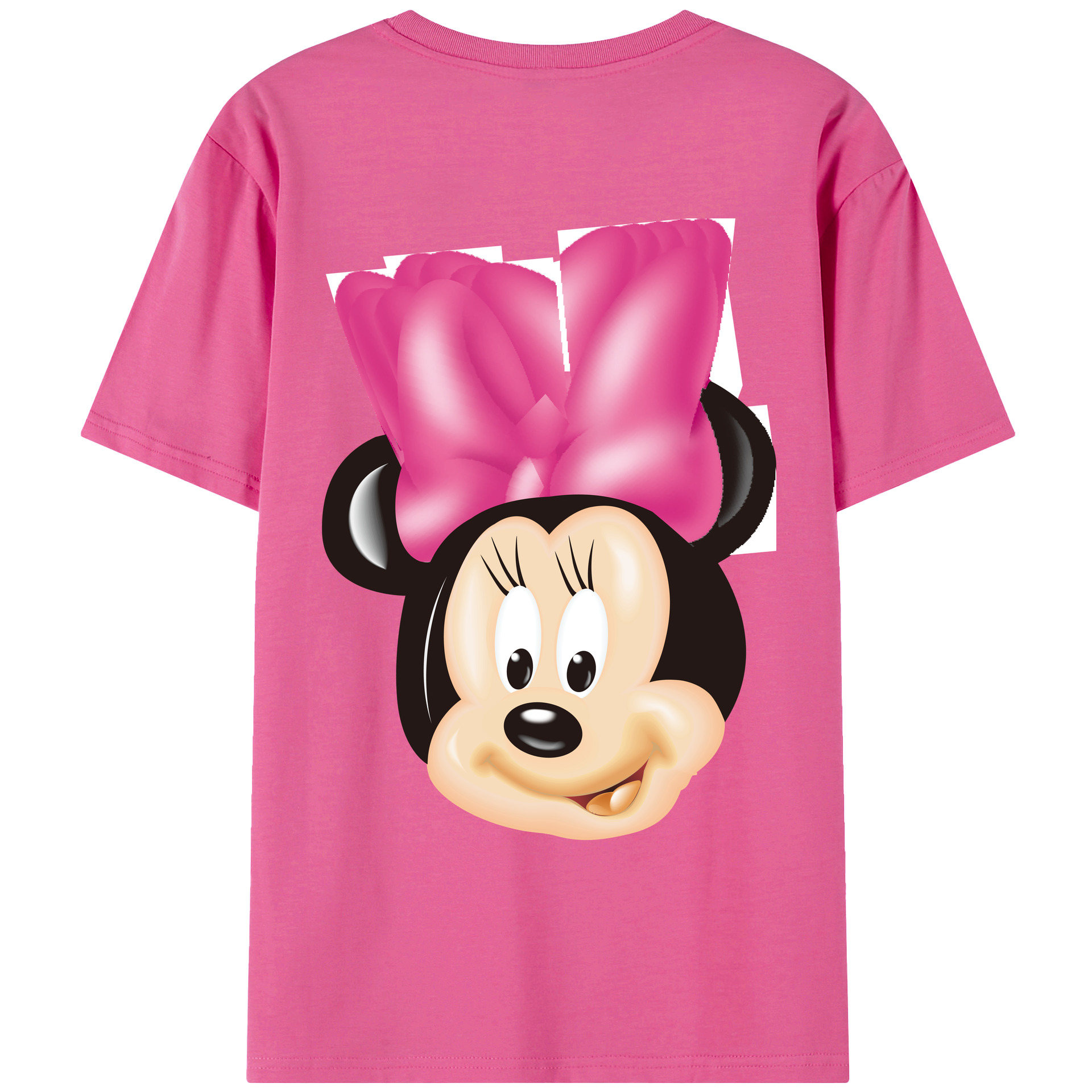 （画像用） ミッキーマウス Mickey Mouse レディース半袖Tシャツ(バックプリント)