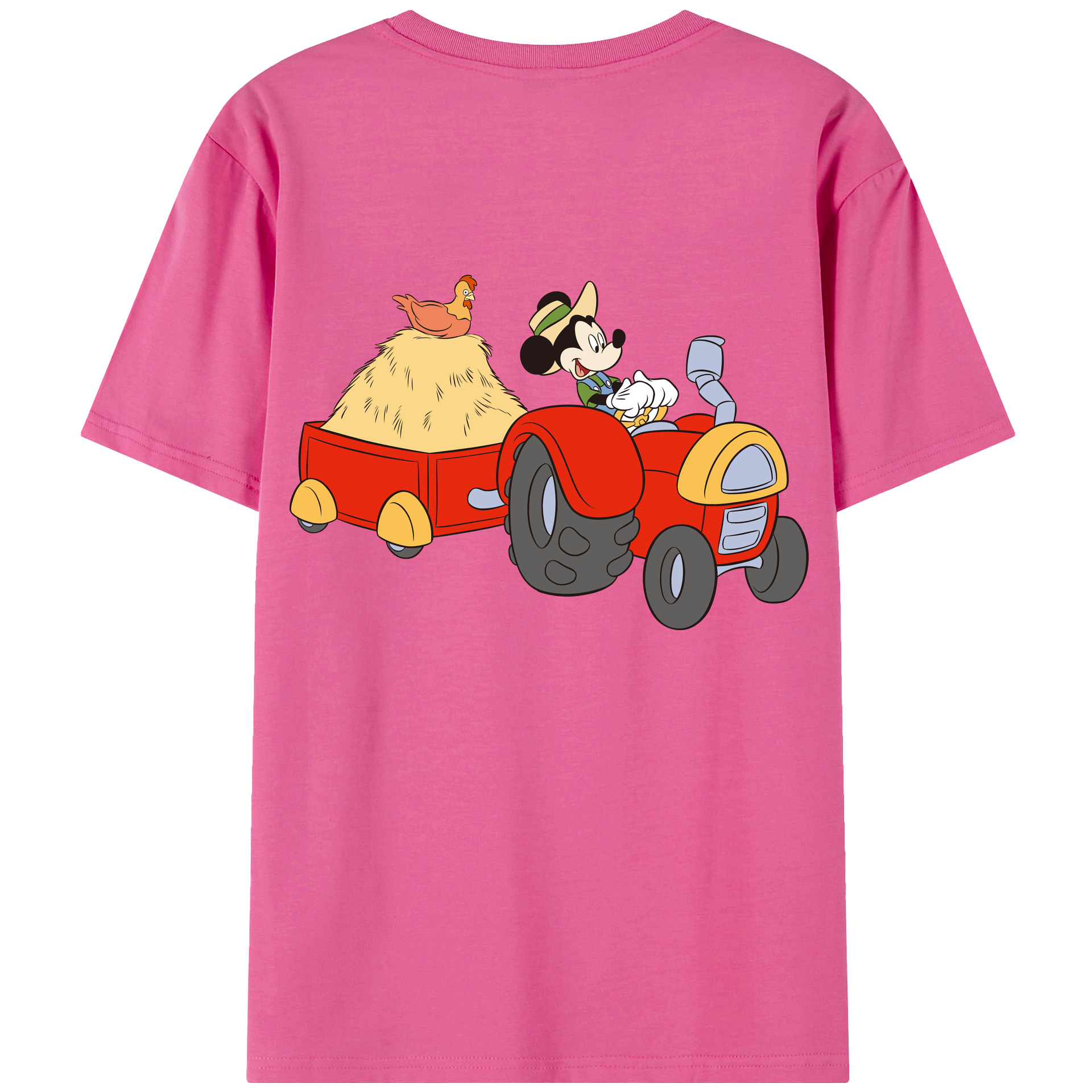 （画像用） ミッキーマウス Mickey Mouse レディース半袖Tシャツ(バックプリント)