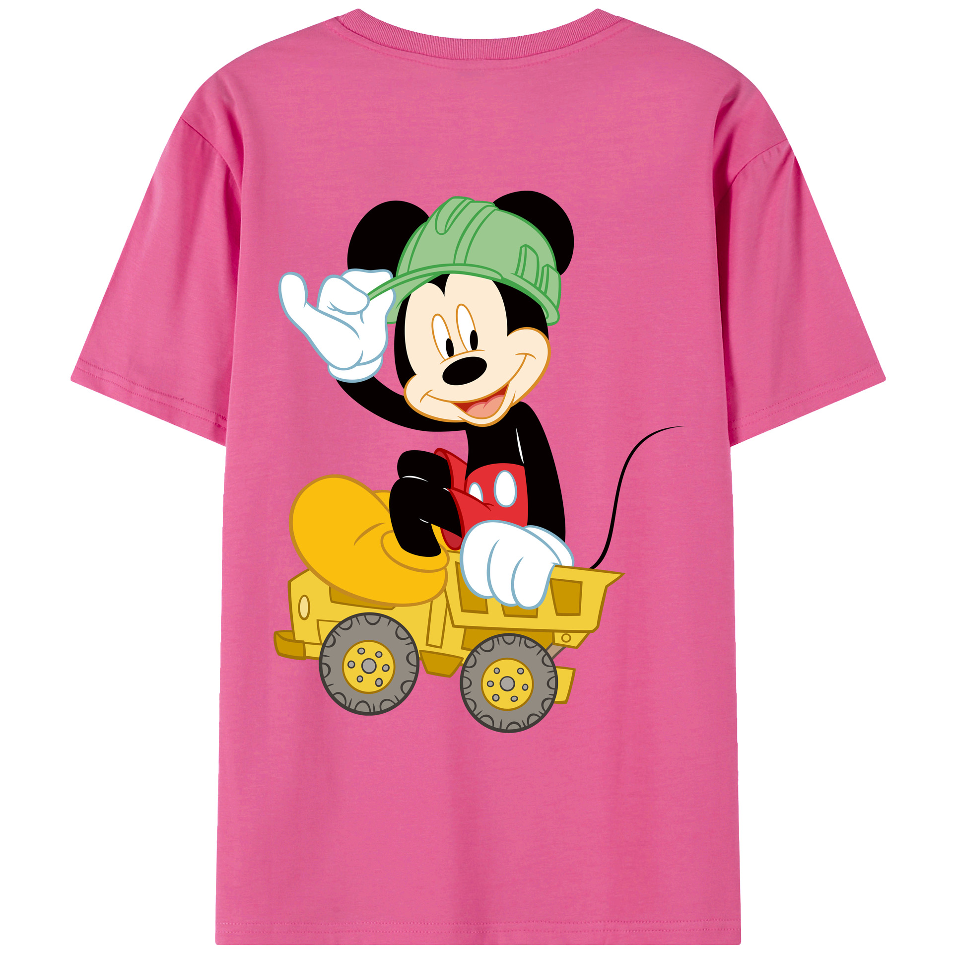 （画像用） ミッキーマウス Mickey Mouse レディース半袖Tシャツ(バックプリント)