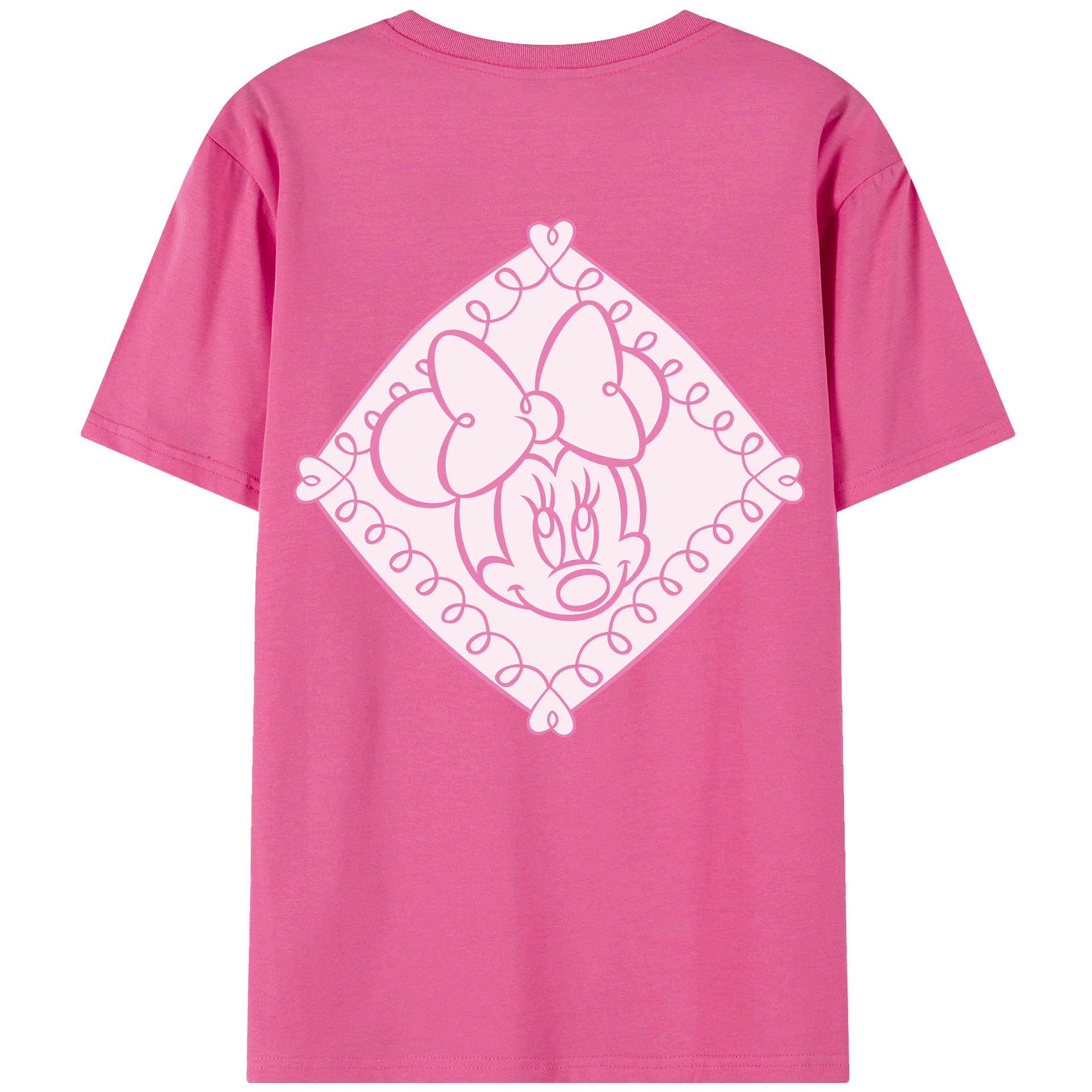 （画像用） ミッキーマウス Mickey Mouse レディース半袖Tシャツ(バックプリント)