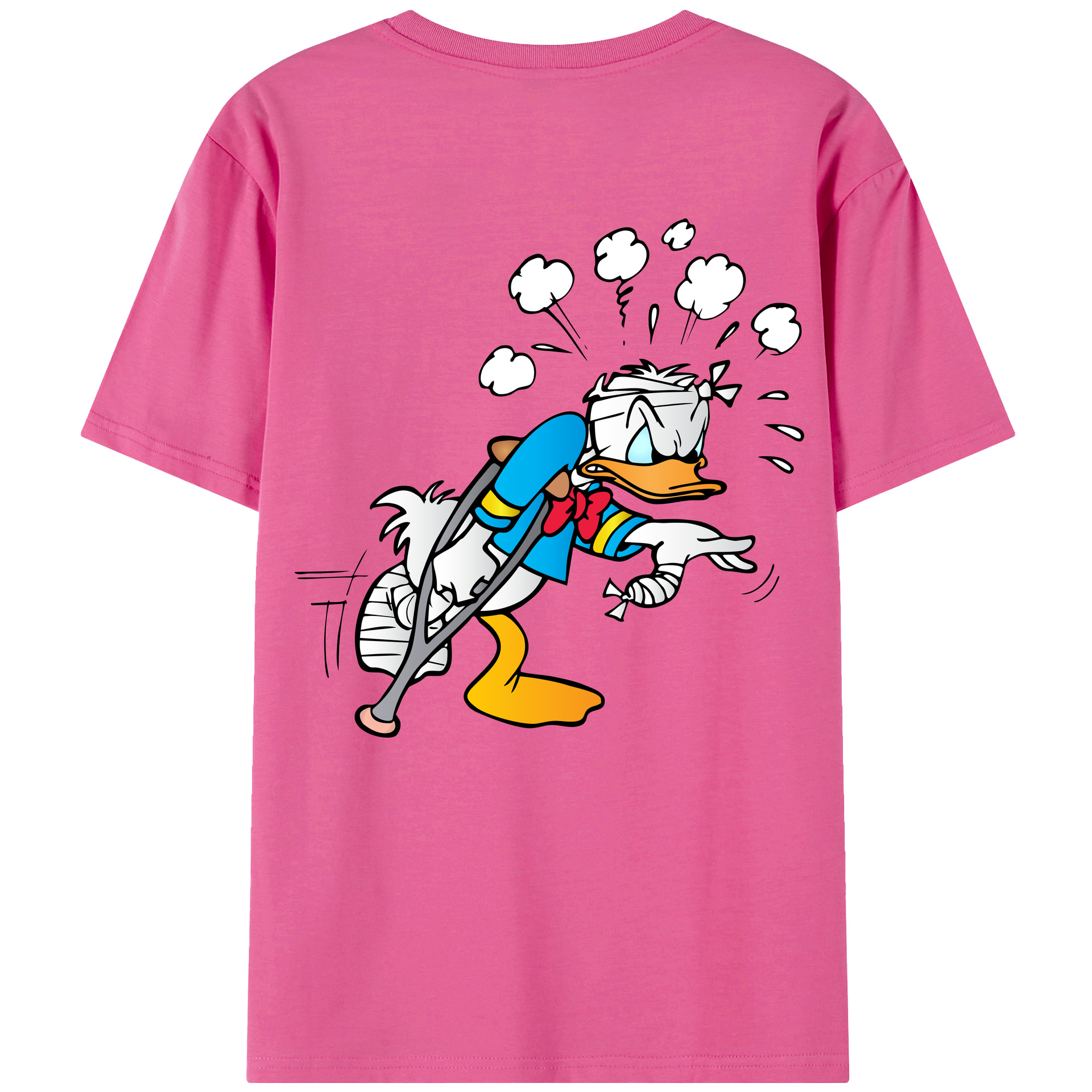 （画像用） ミッキーマウス Mickey Mouse レディース半袖Tシャツ(バックプリント)