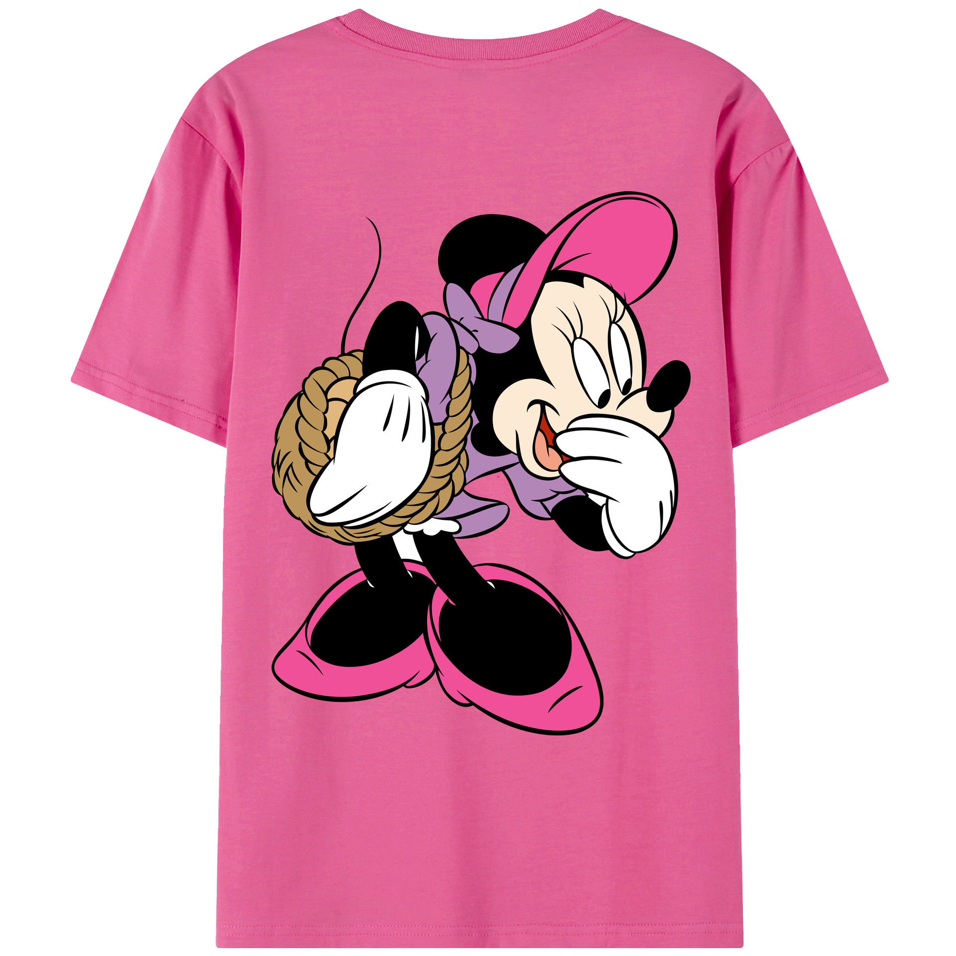 （画像用） ミッキーマウス Mickey Mouse レディース半袖Tシャツ(バックプリント)