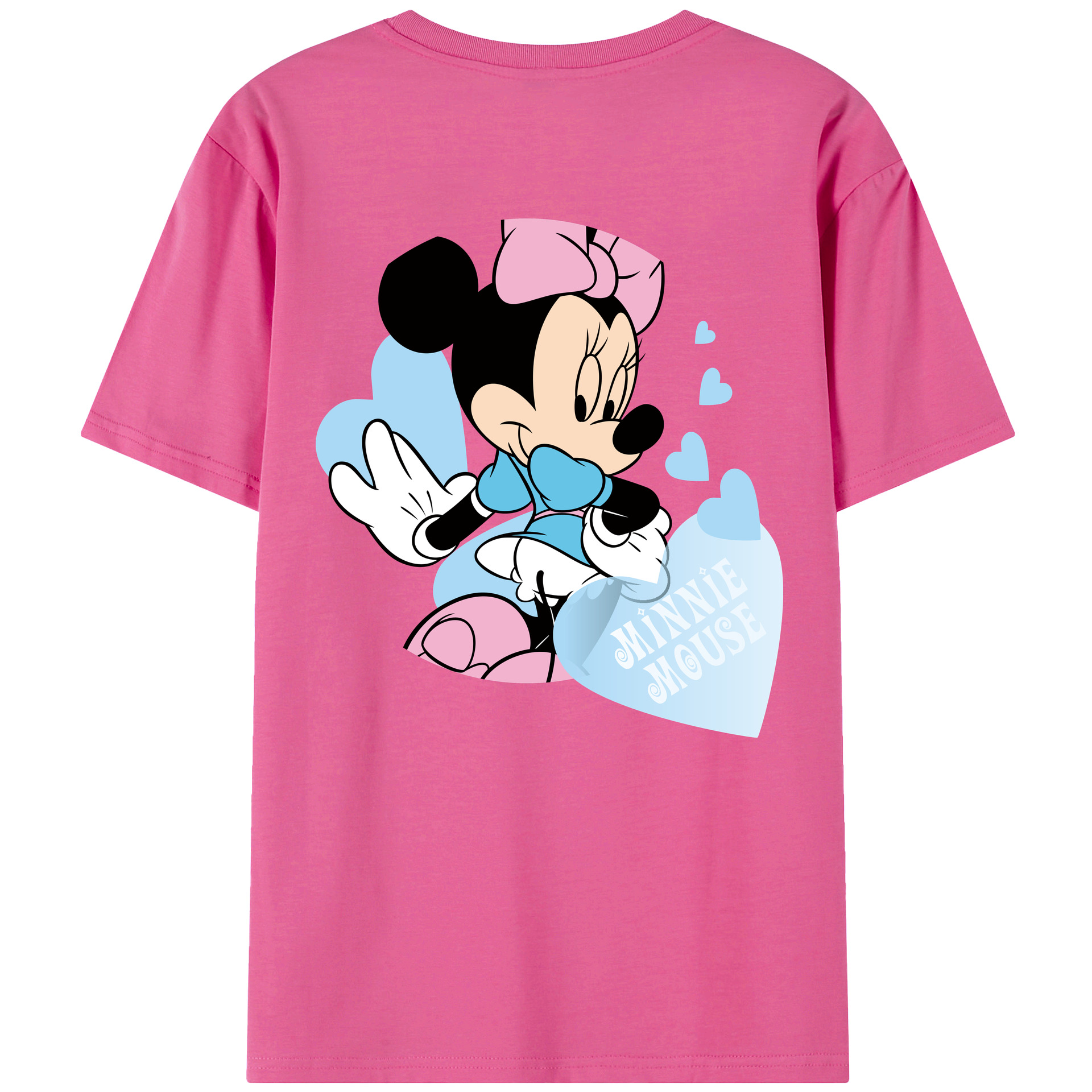 （画像用） ミッキーマウス Mickey Mouse レディース半袖Tシャツ(バックプリント)