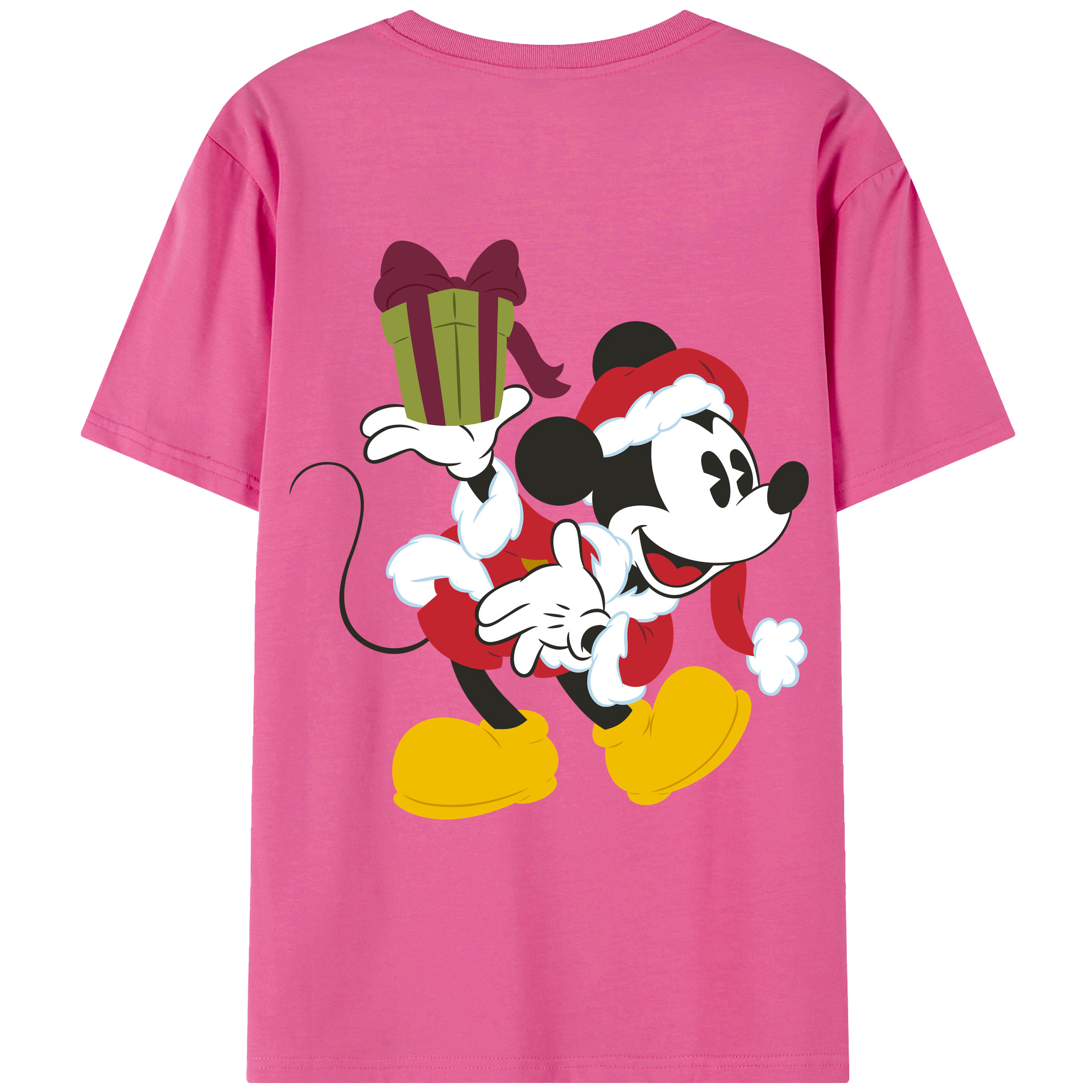 （画像用） ミッキーマウス Mickey Mouse レディース半袖Tシャツ(バックプリント)
