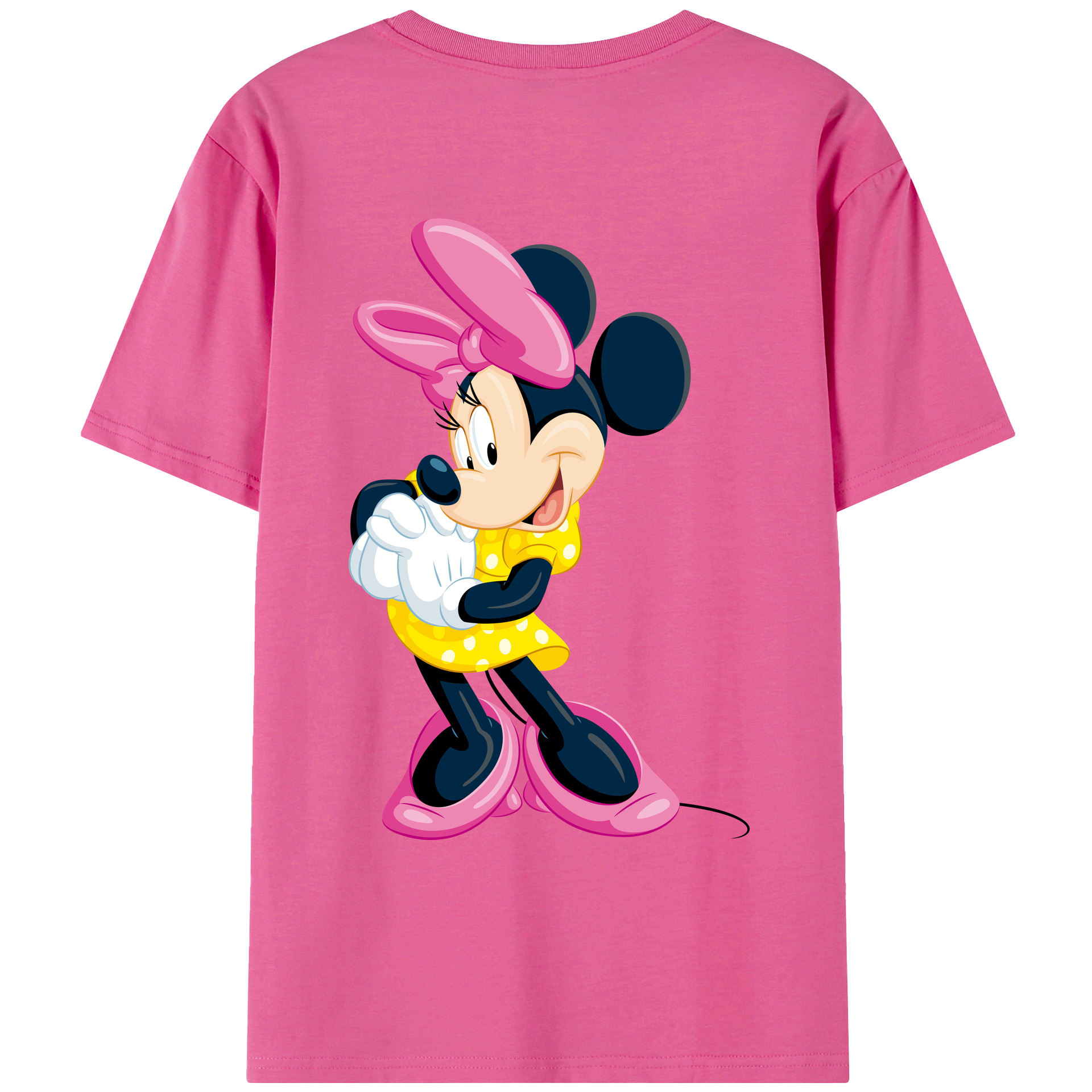 （画像用） ミッキーマウス Mickey Mouse レディース半袖Tシャツ(バックプリント)