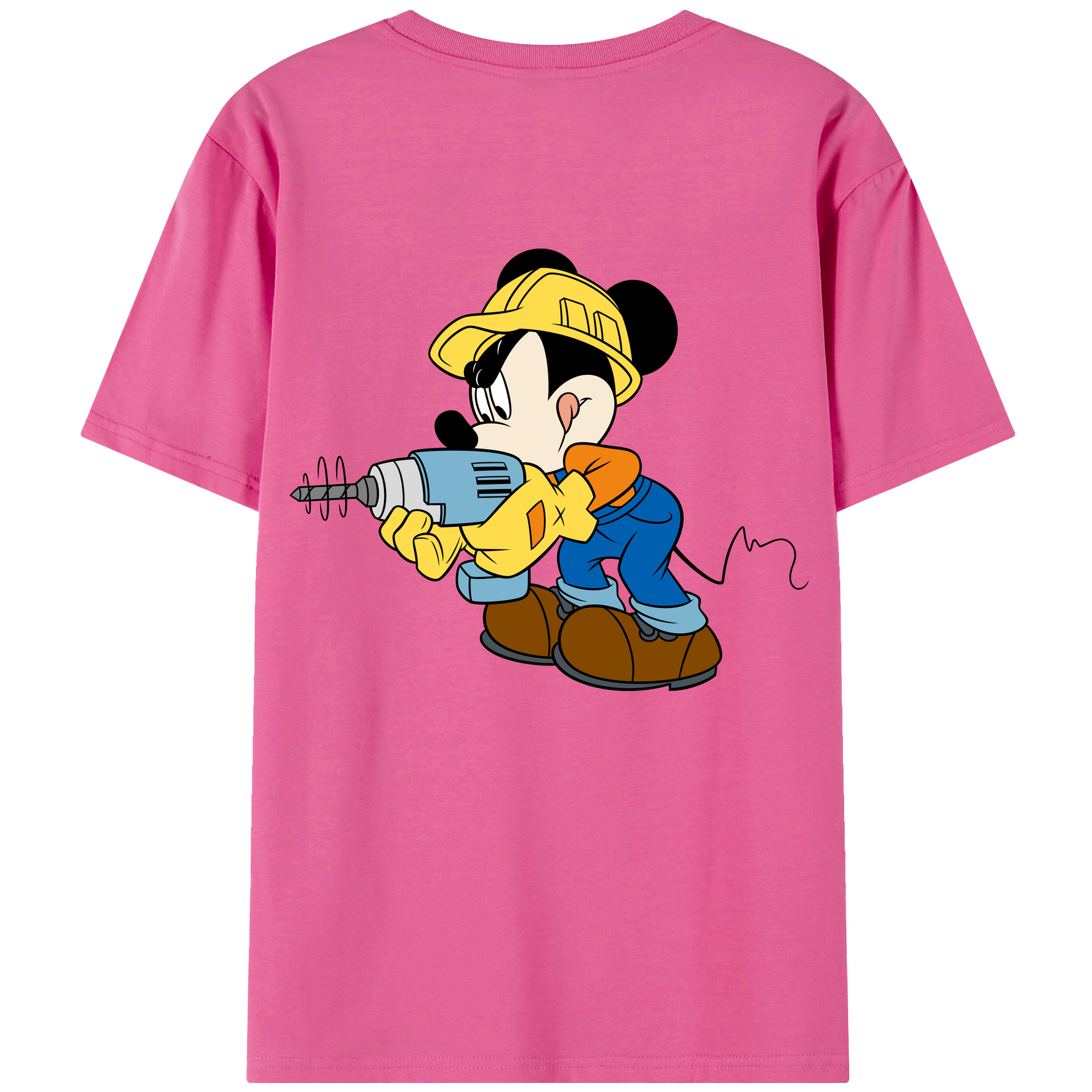 （画像用） ミッキーマウス Mickey Mouse レディース半袖Tシャツ(バックプリント)