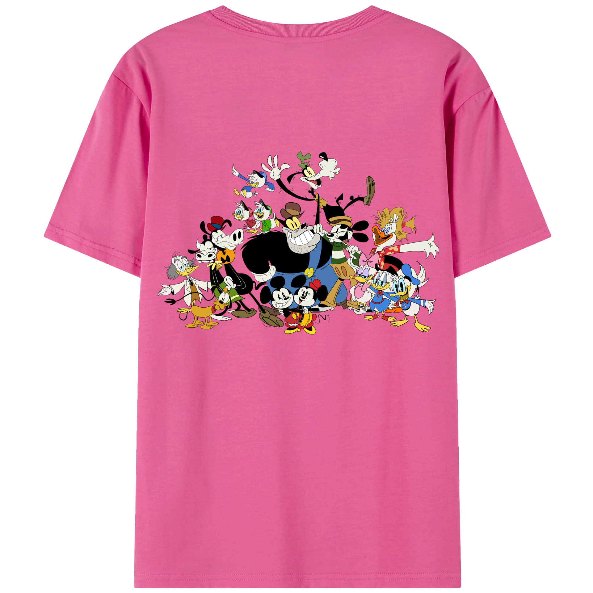 （画像用） ミッキーマウス Mickey Mouse レディース半袖Tシャツ(バックプリント)