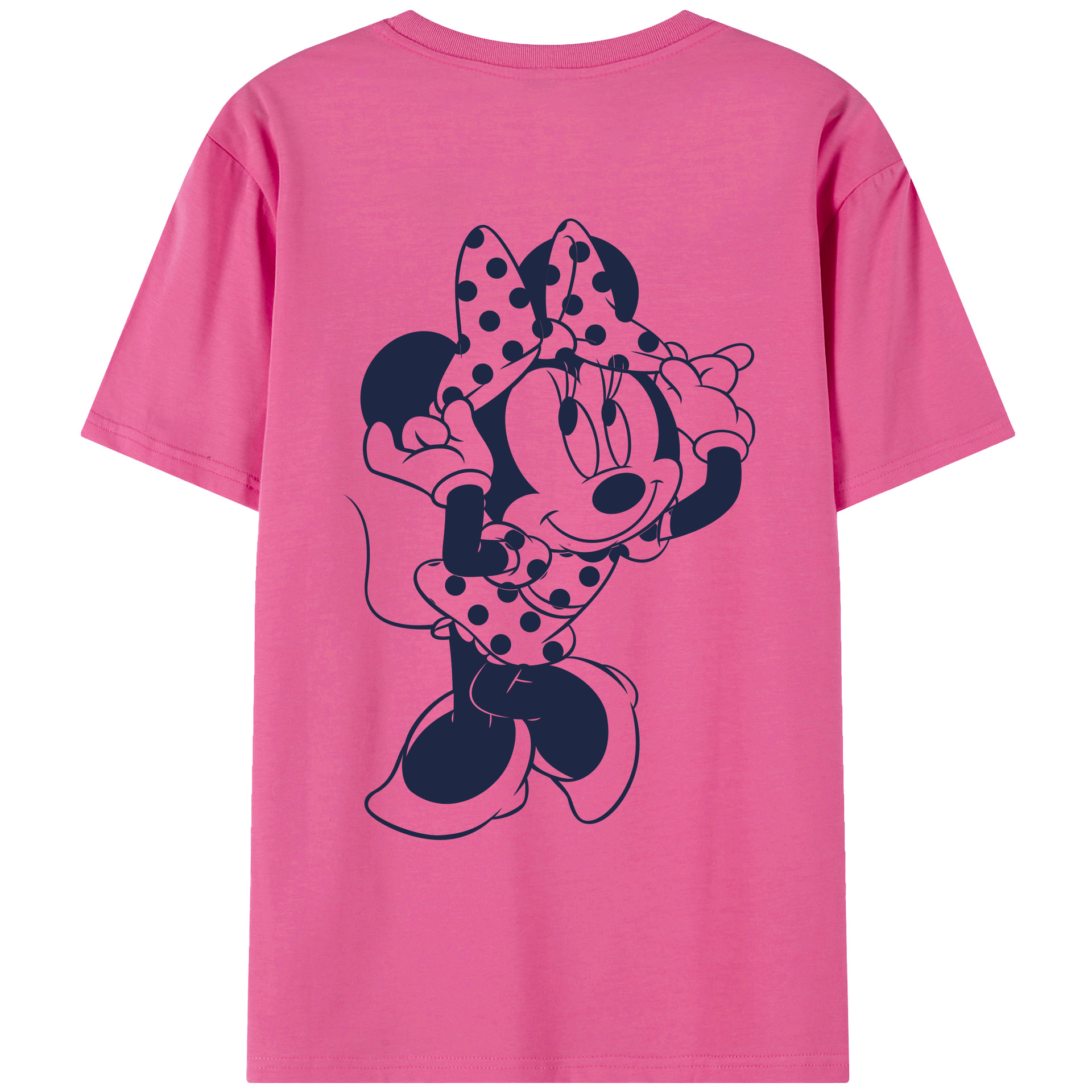 （画像用） ミッキーマウス Mickey Mouse レディース半袖Tシャツ(バックプリント)