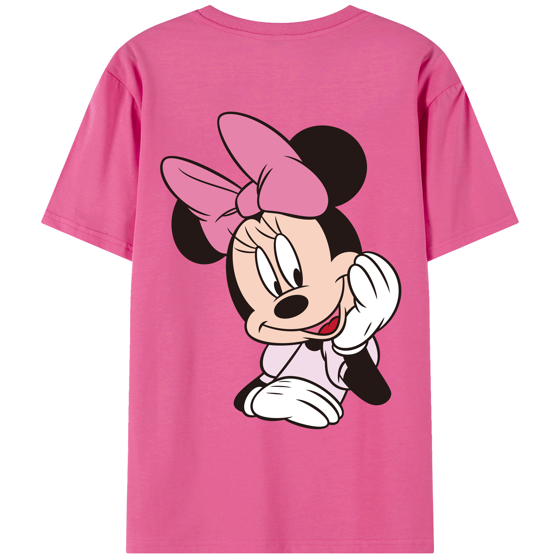 （画像用） ミッキーマウス Mickey Mouse レディース半袖Tシャツ(バックプリント)