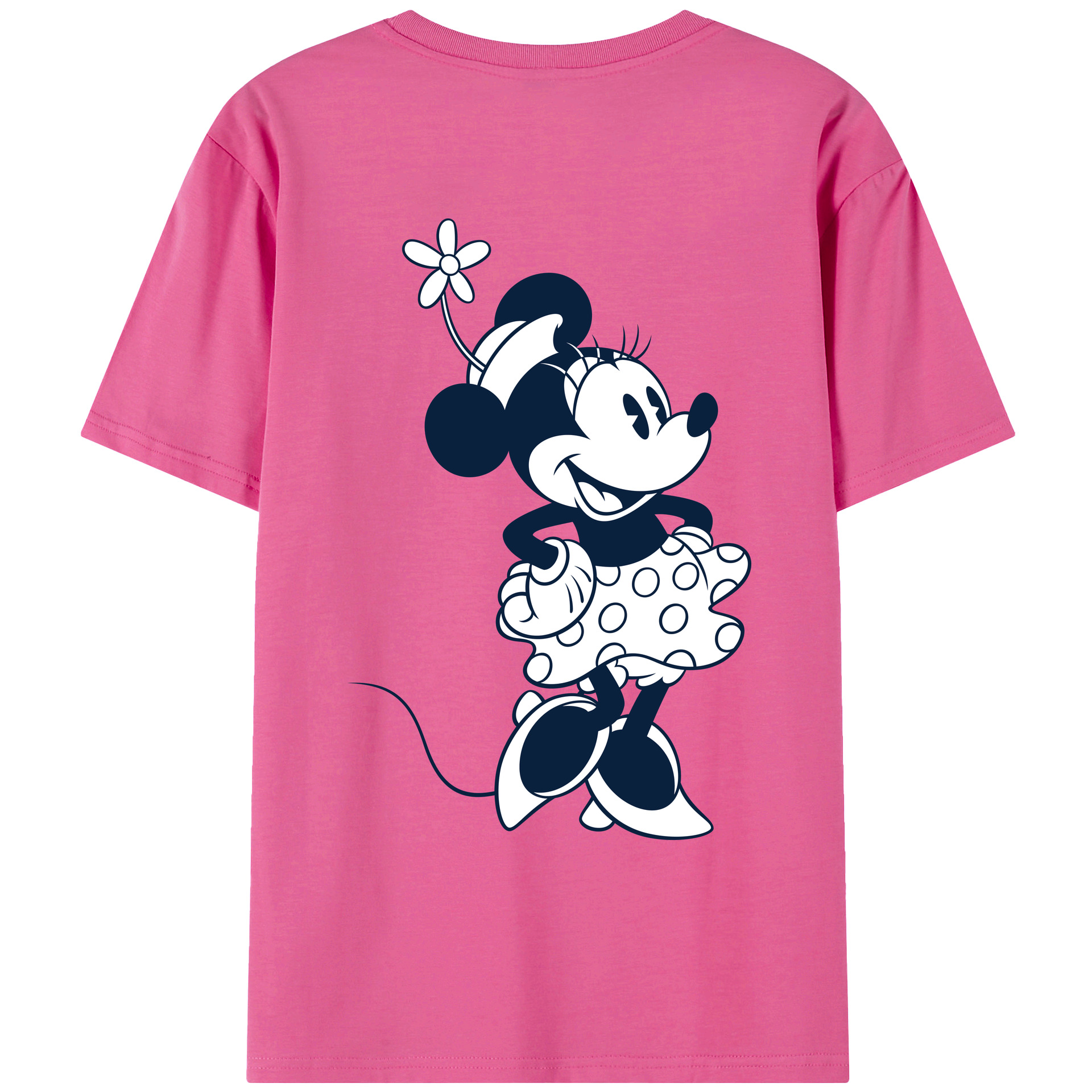（画像用） ミッキーマウス Mickey Mouse レディース半袖Tシャツ(バックプリント)