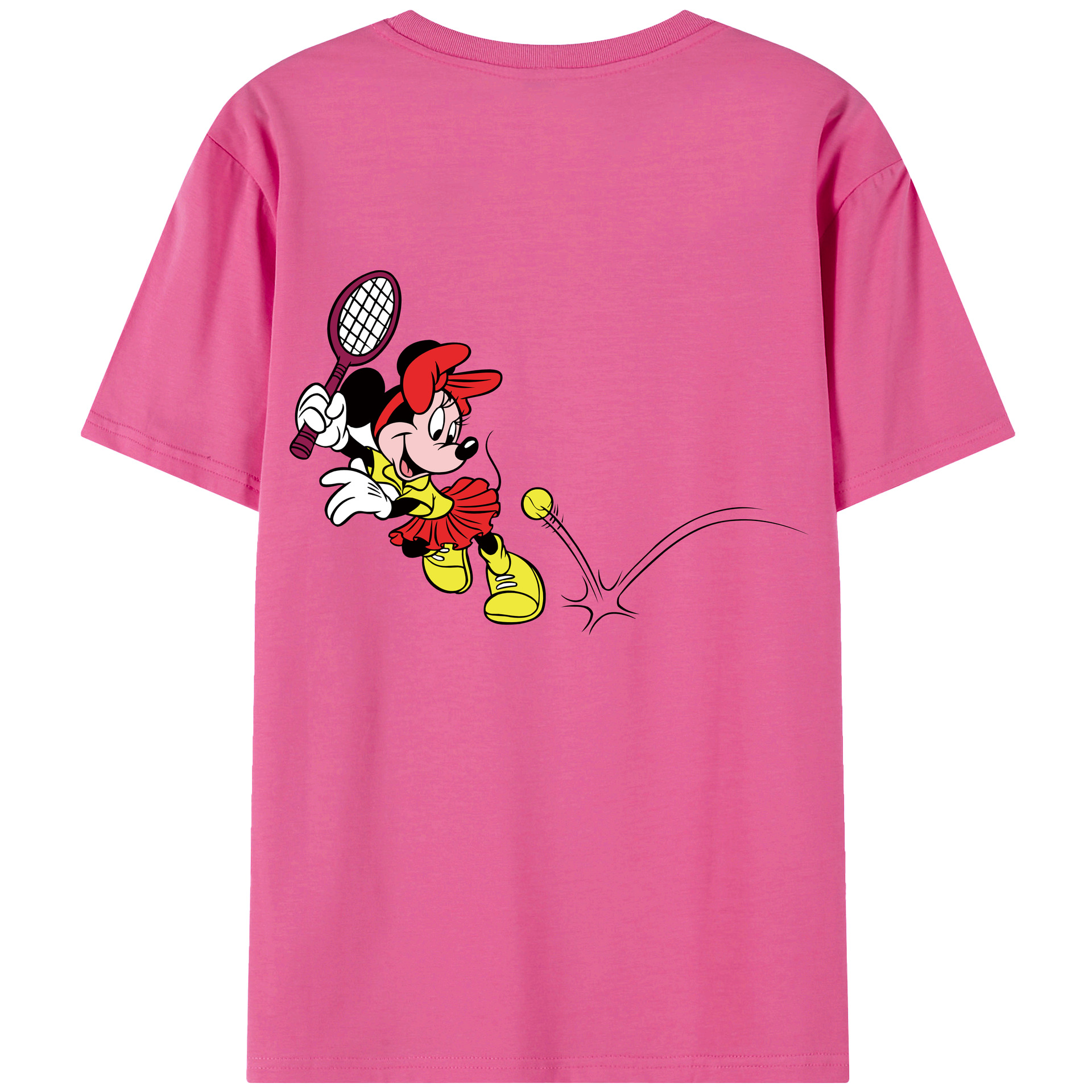 （画像用） ミッキーマウス Mickey Mouse レディース半袖Tシャツ(バックプリント)