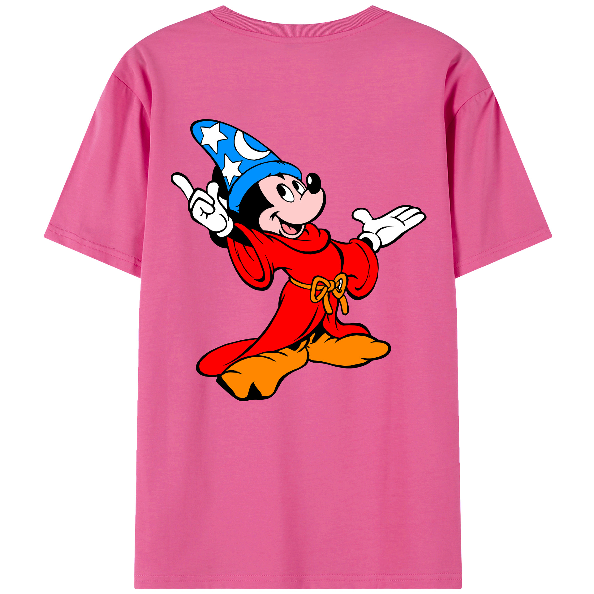 （画像用） ミッキーマウス Mickey Mouse レディース半袖Tシャツ(バックプリント)