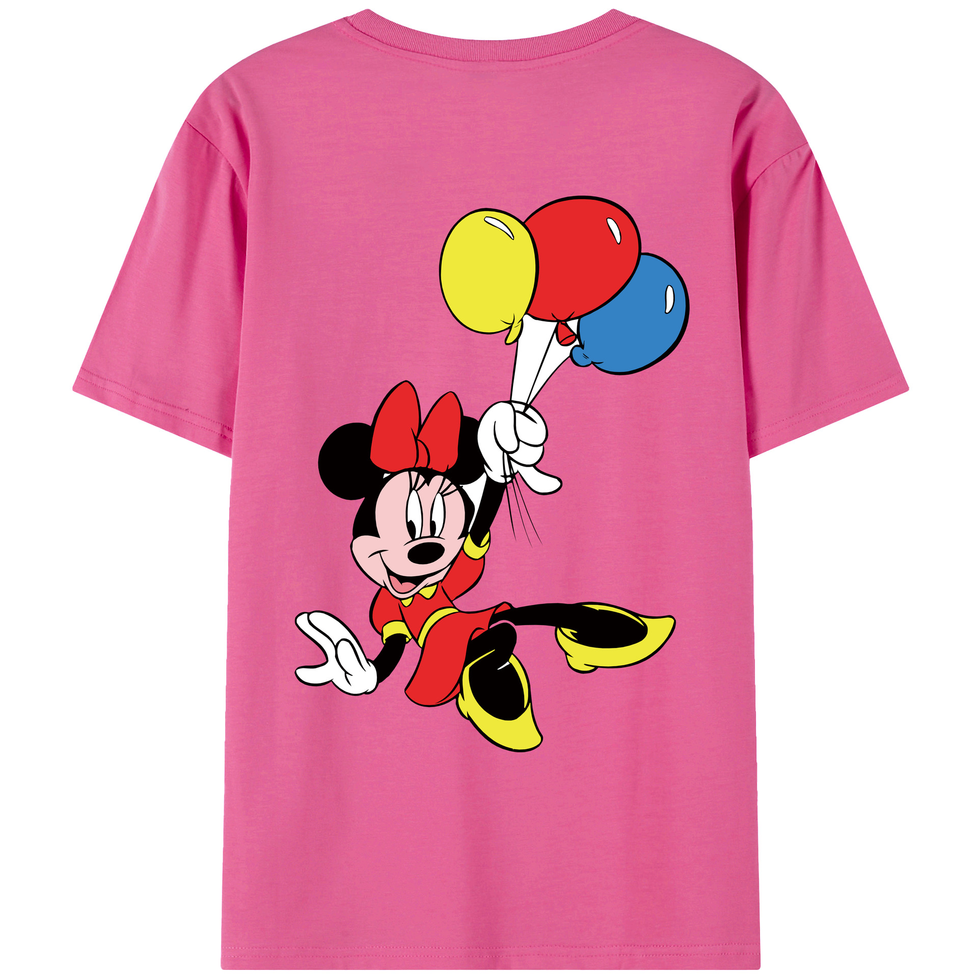（画像用） ミッキーマウス Mickey Mouse レディース半袖Tシャツ(バックプリント)