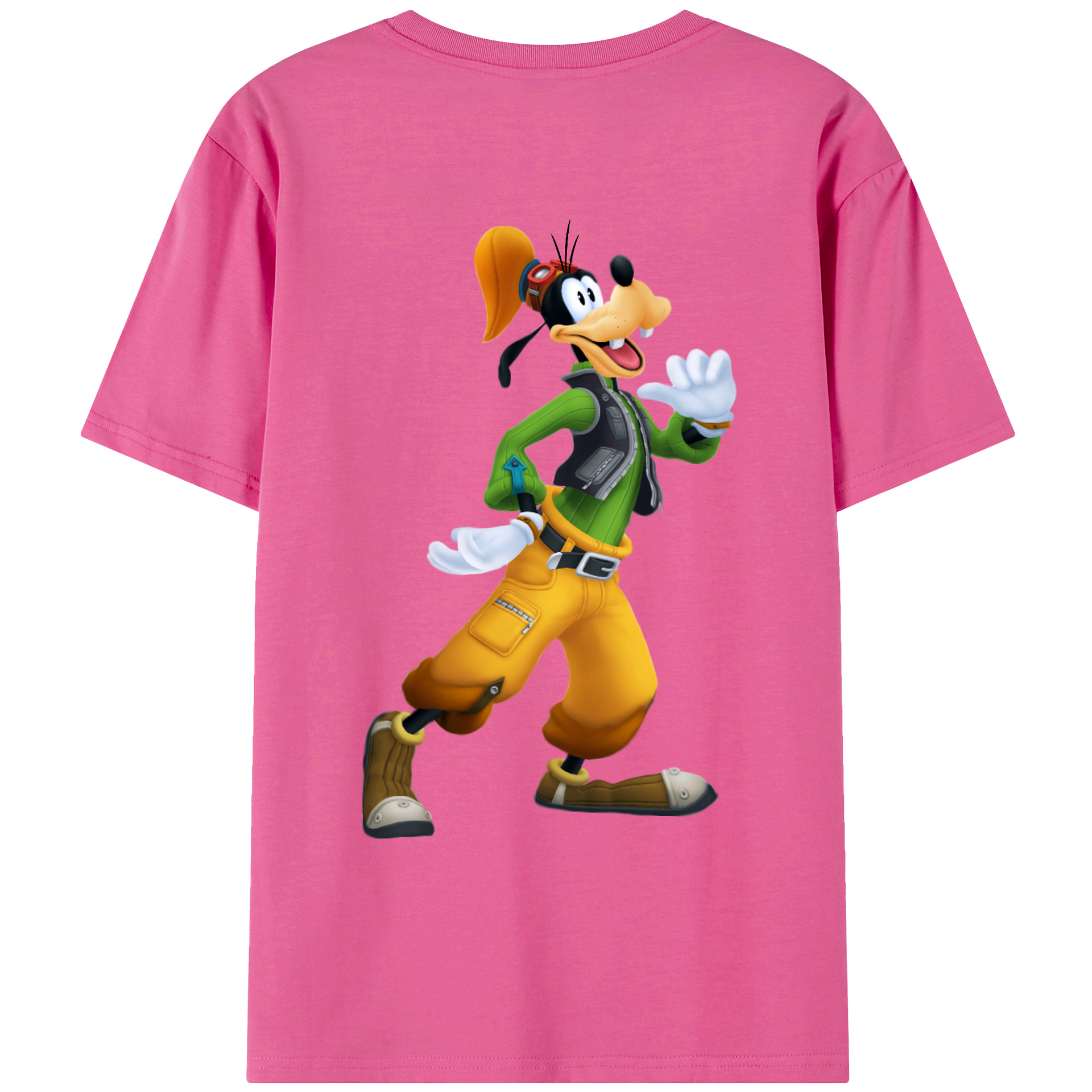（画像用） ミッキーマウス Mickey Mouse レディース半袖Tシャツ(バックプリント)