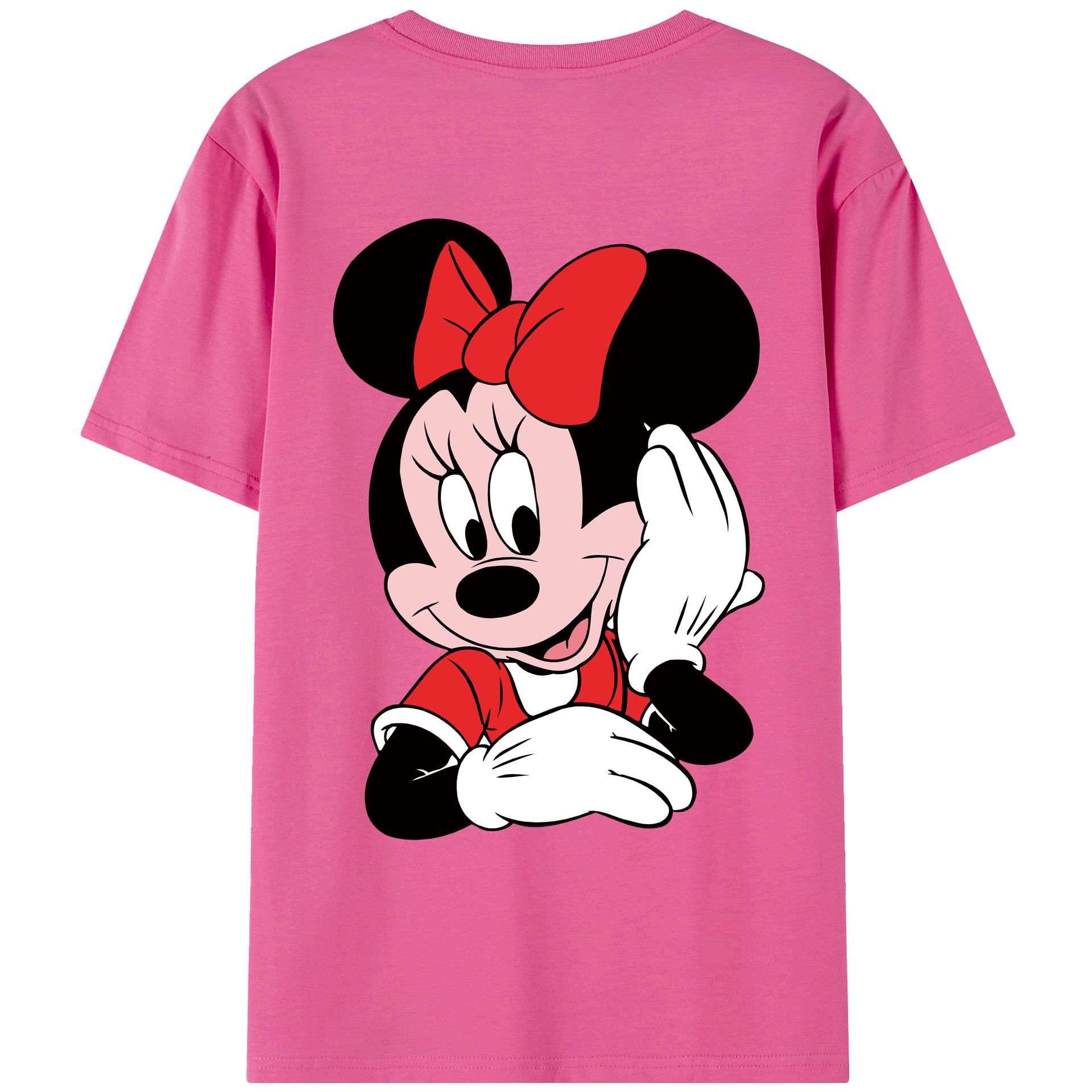 （画像用） ミッキーマウス Mickey Mouse レディース半袖Tシャツ(バックプリント)