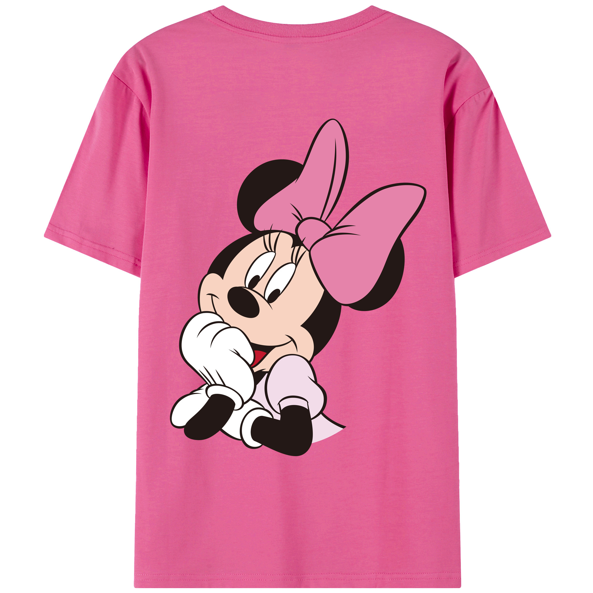 （画像用） ミッキーマウス Mickey Mouse レディース半袖Tシャツ(バックプリント)