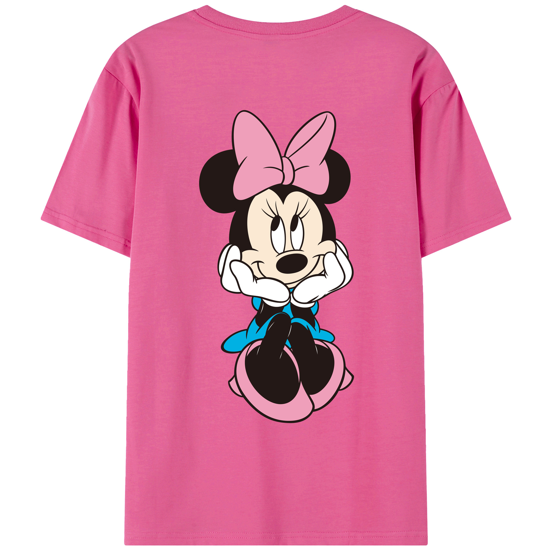 （画像用） ミッキーマウス Mickey Mouse レディース半袖Tシャツ(バックプリント)