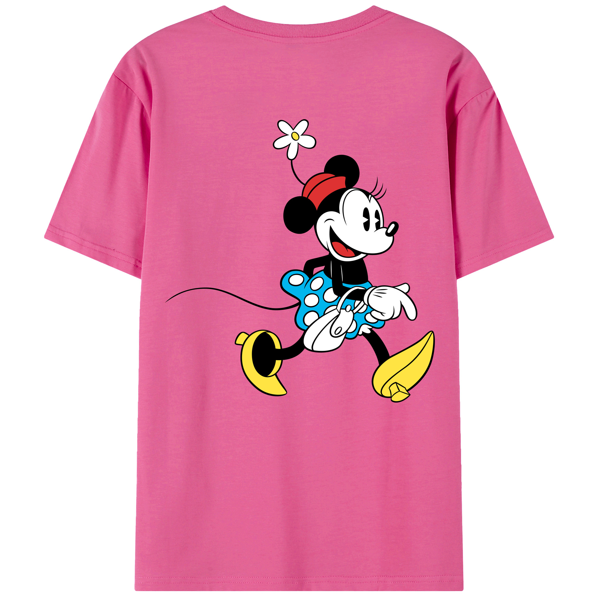 （画像用） ミッキーマウス Mickey Mouse レディース半袖Tシャツ(バックプリント)