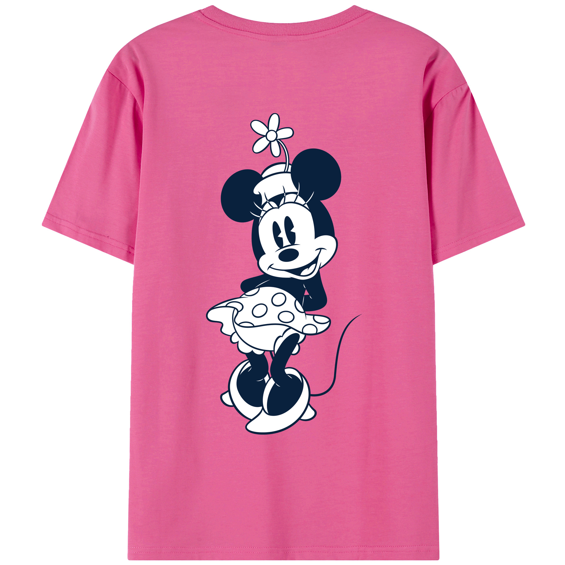 （画像用） ミッキーマウス Mickey Mouse レディース半袖Tシャツ(バックプリント)