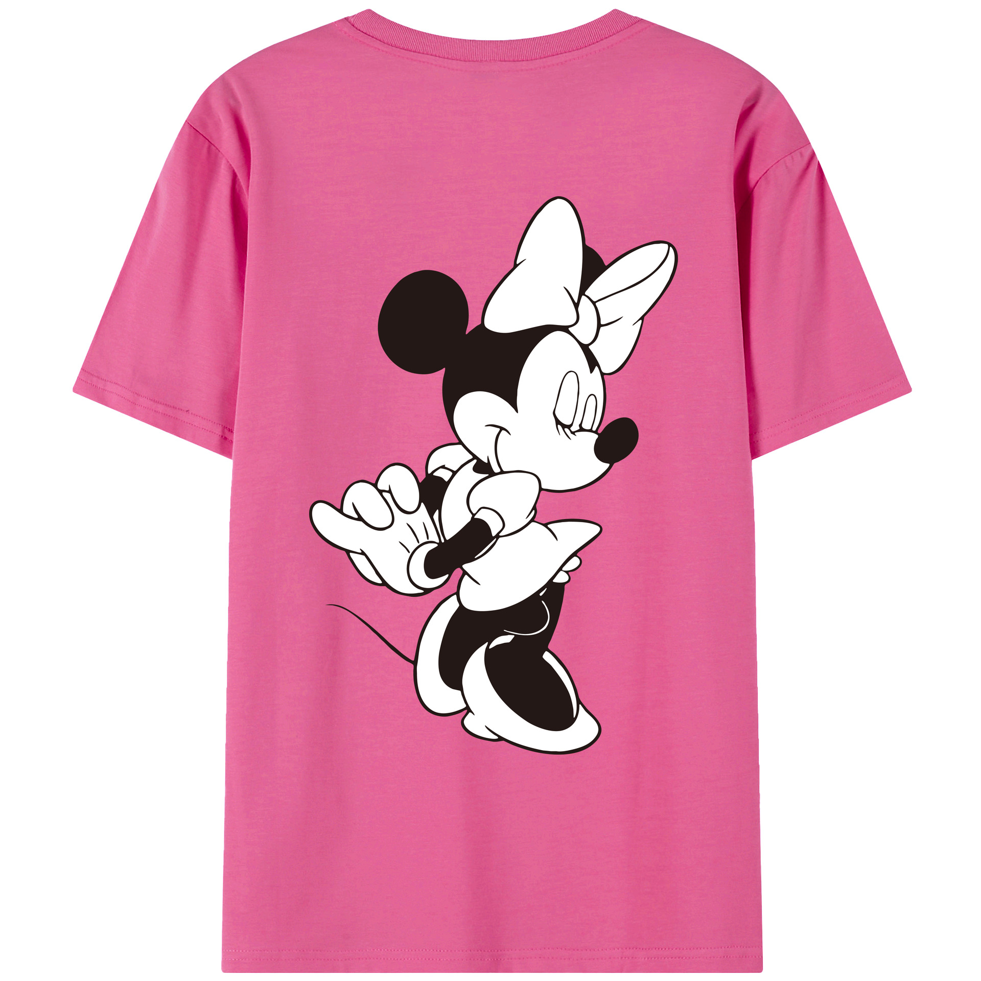 ミッキーマウス Mickey Mouse レディース半袖Tシャツ(バックプリント)