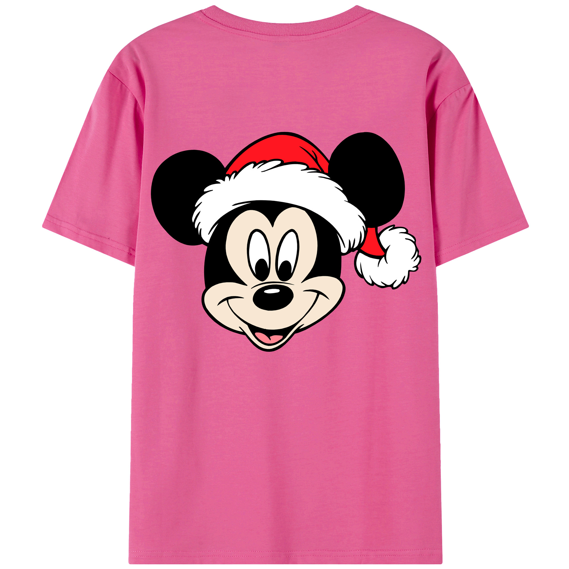 （画像用） ミッキーマウス Mickey Mouse レディース半袖Tシャツ(バックプリント)