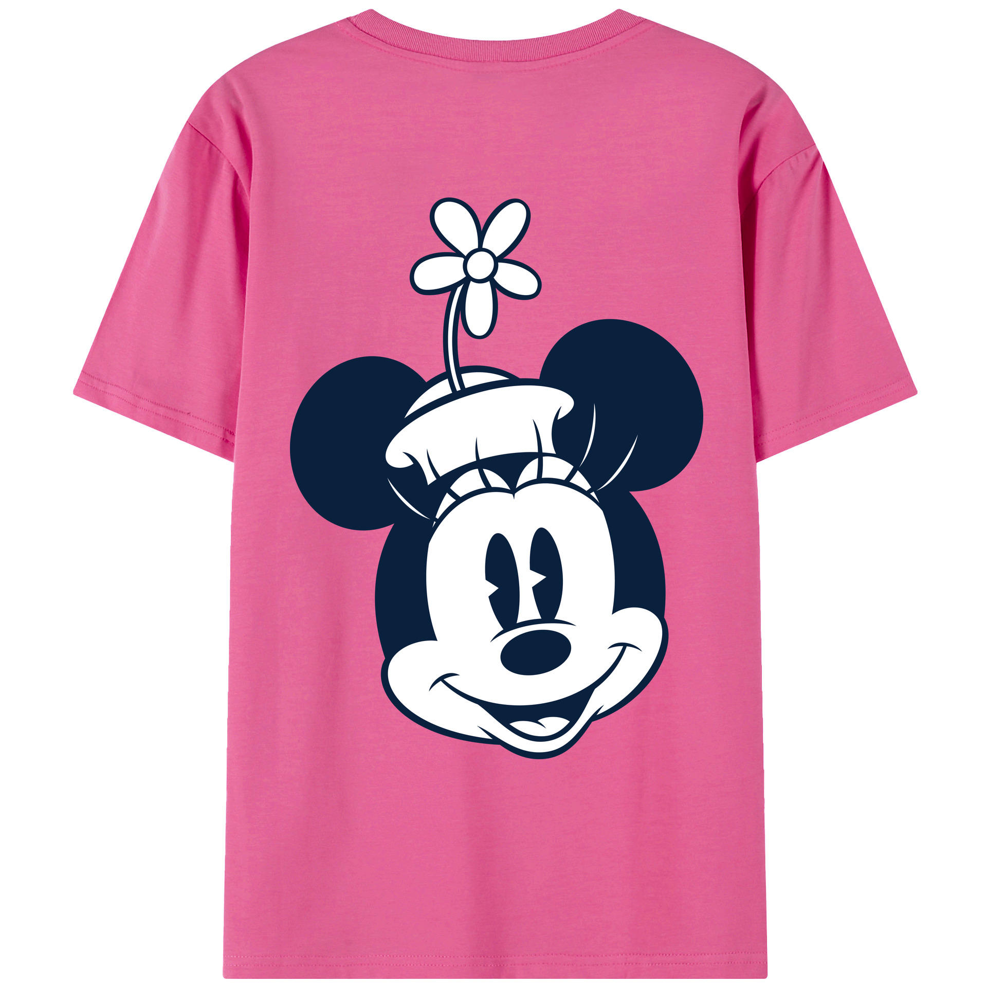 （画像用） ミッキーマウス Mickey Mouse レディース半袖Tシャツ(バックプリント)