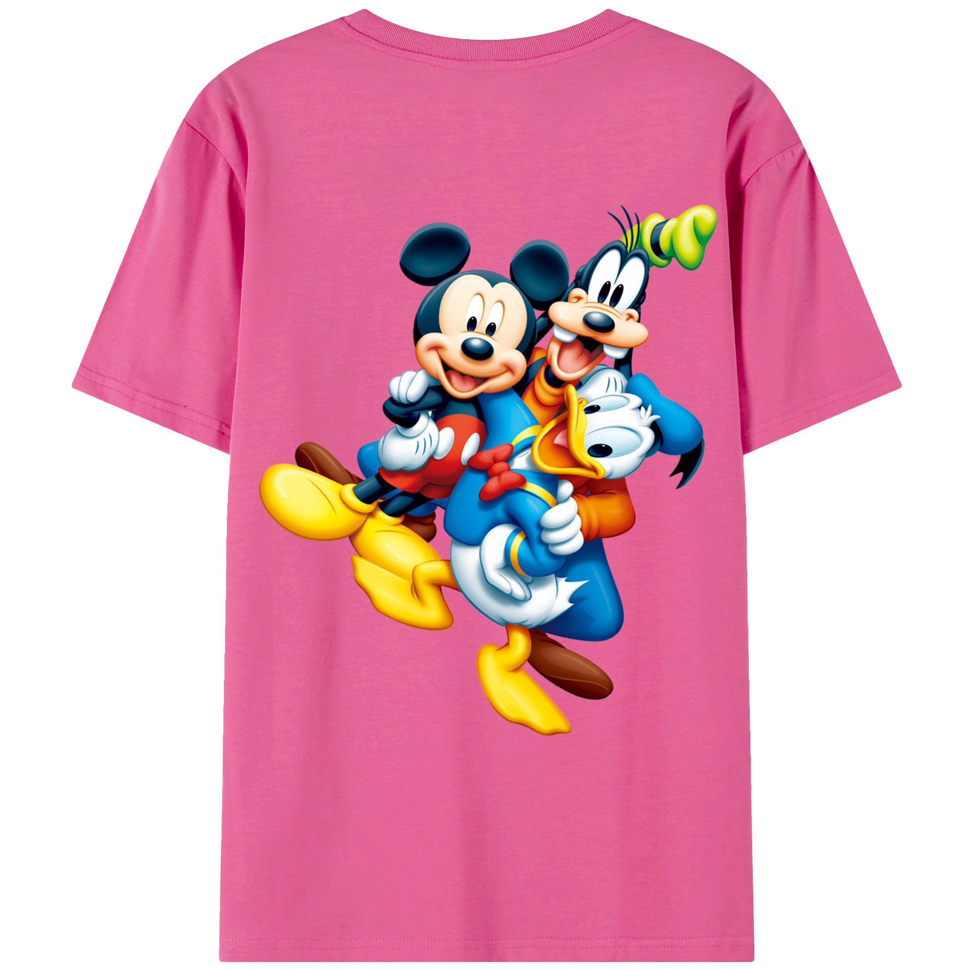（画像用） ミッキーマウス Mickey Mouse レディース半袖Tシャツ(バックプリント)