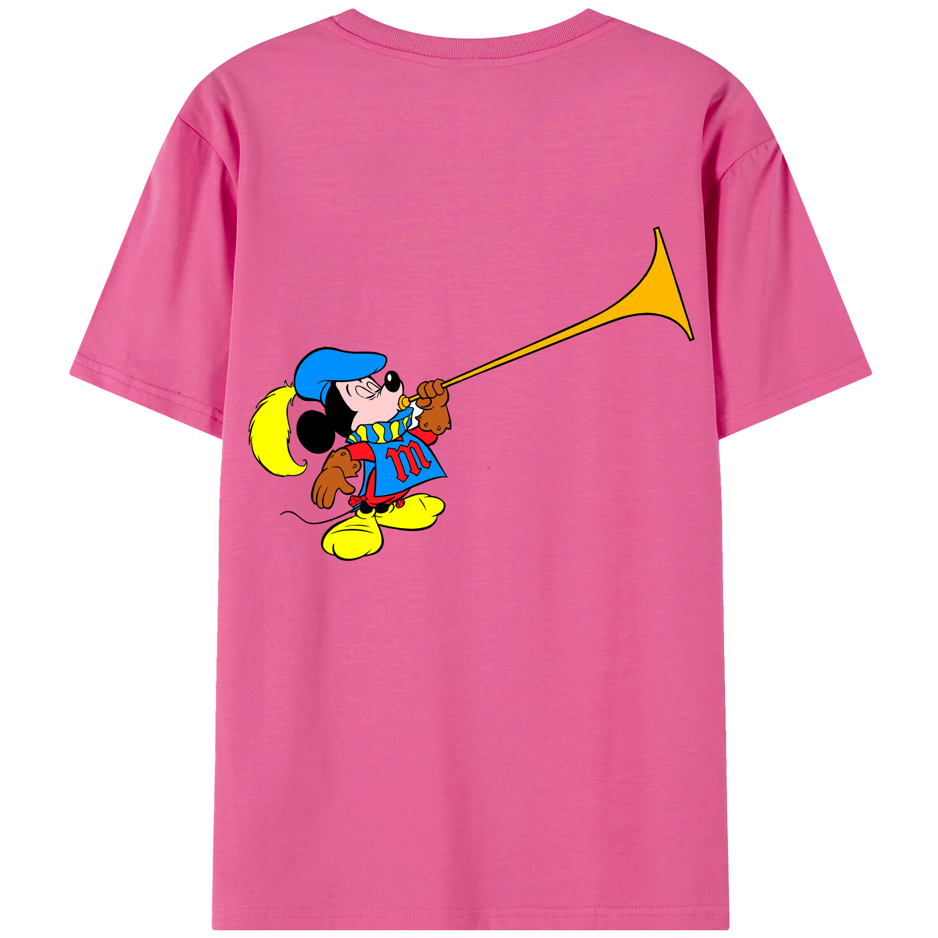 （画像用） ミッキーマウス Mickey Mouse レディース半袖Tシャツ(バックプリント)
