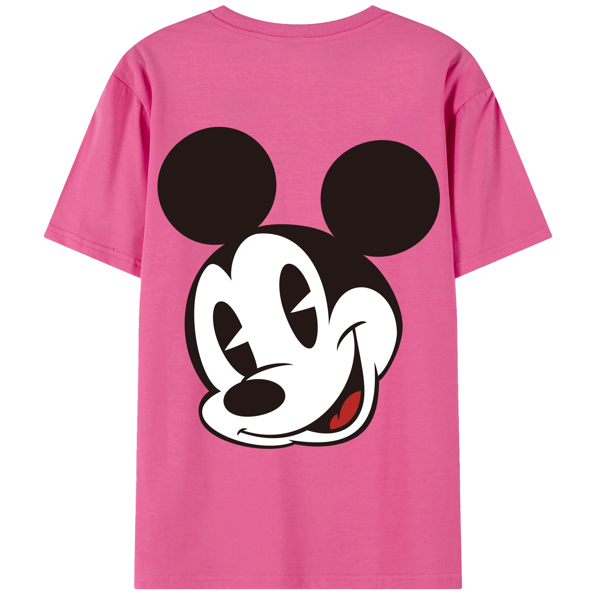 （画像用） ミッキーマウス Mickey Mouse レディース半袖Tシャツ(バックプリント)