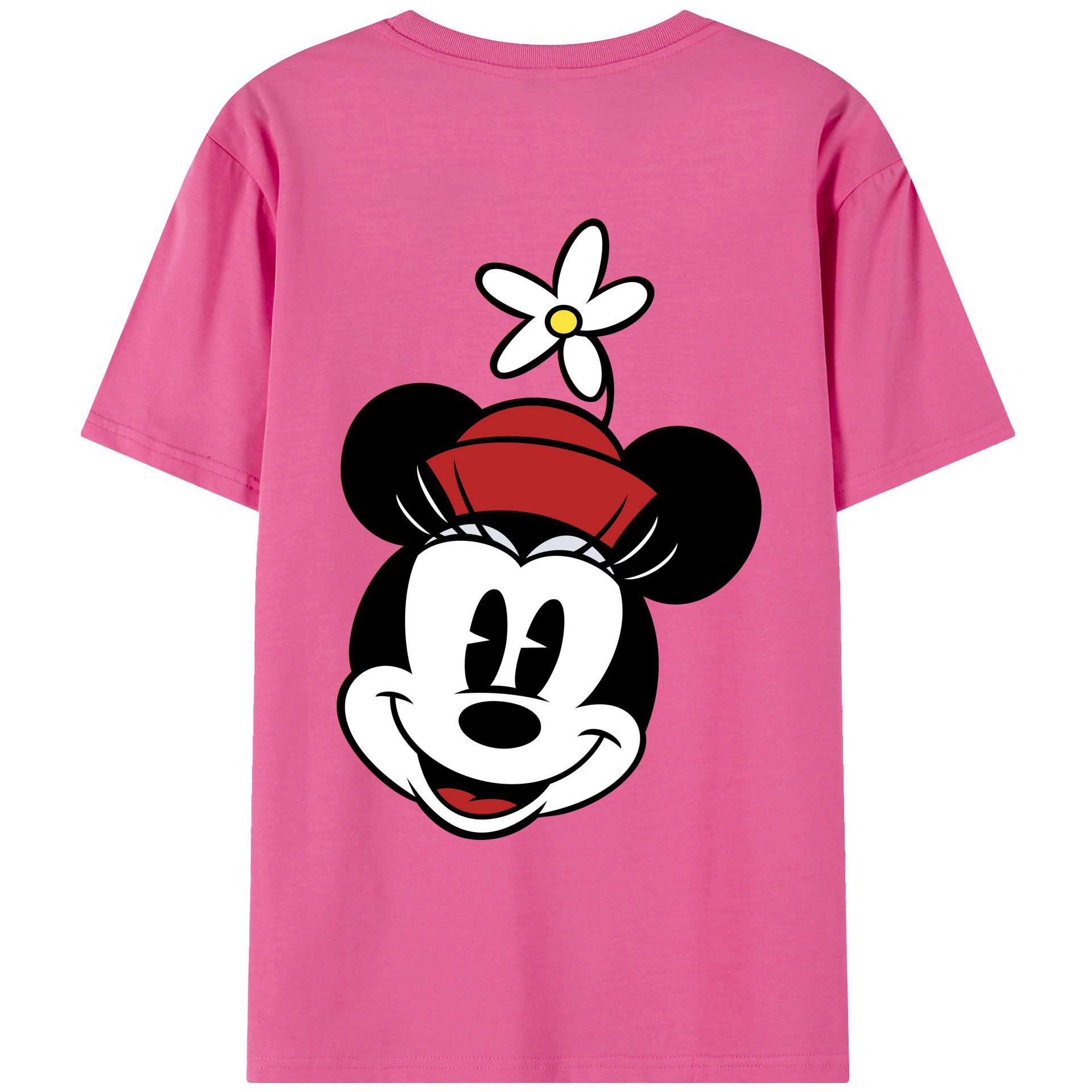 （画像用） ミッキーマウス Mickey Mouse レディース半袖Tシャツ(バックプリント)