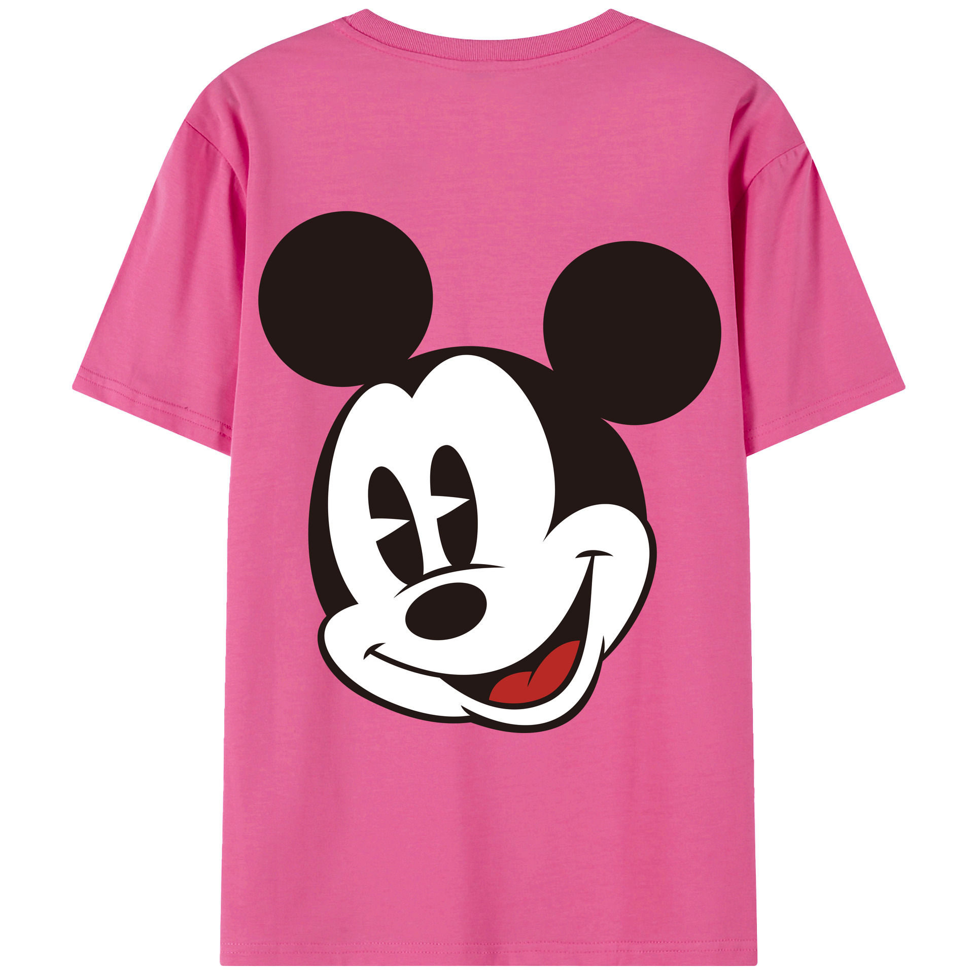 （画像用） ミッキーマウス Mickey Mouse レディース半袖Tシャツ(バックプリント)
