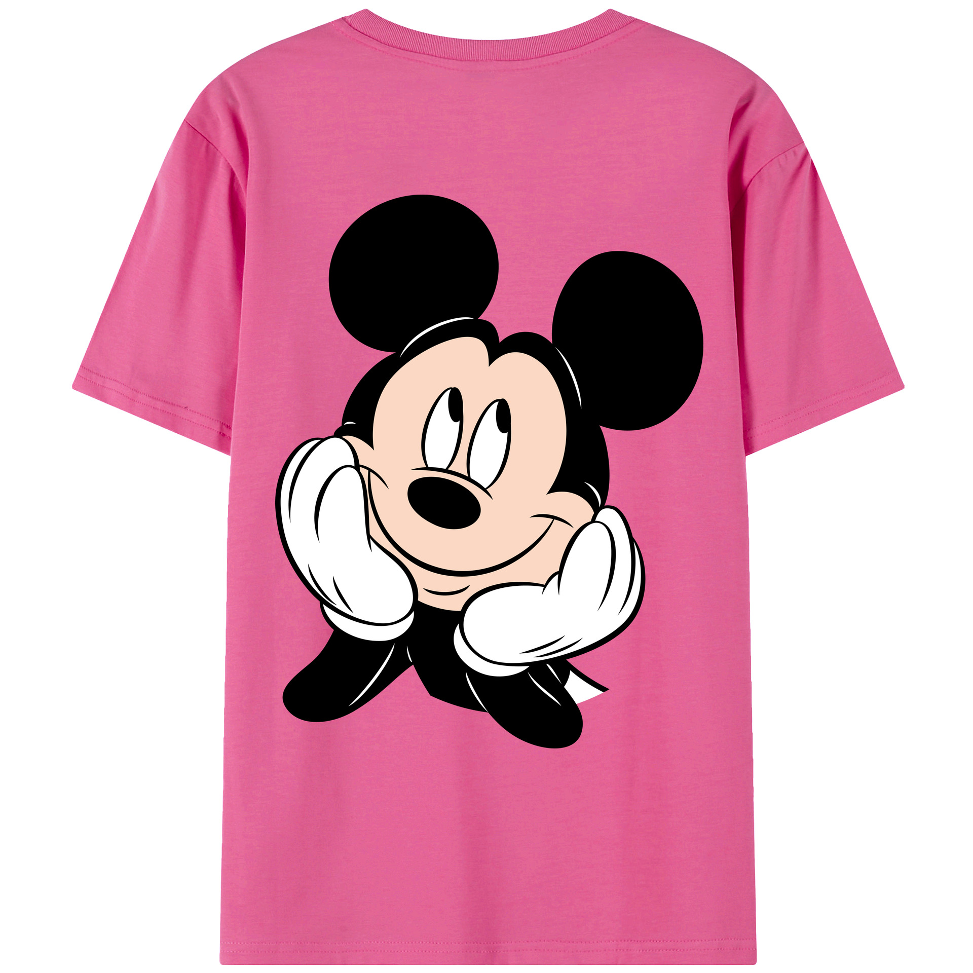 （画像用） ミッキーマウス Mickey Mouse レディース半袖Tシャツ(バックプリント)