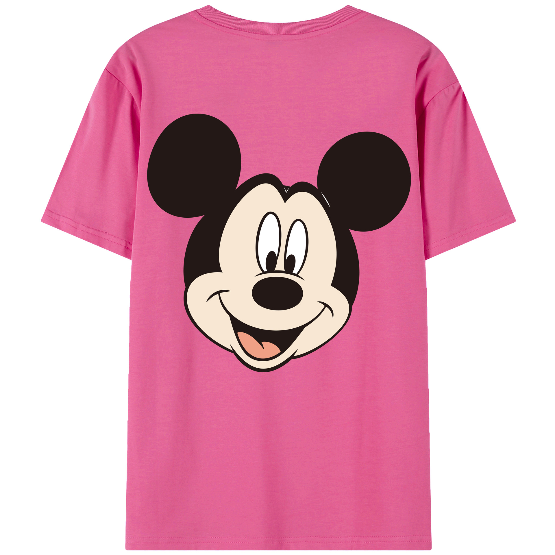 （画像用） ミッキーマウス Mickey Mouse レディース半袖Tシャツ(バックプリント)