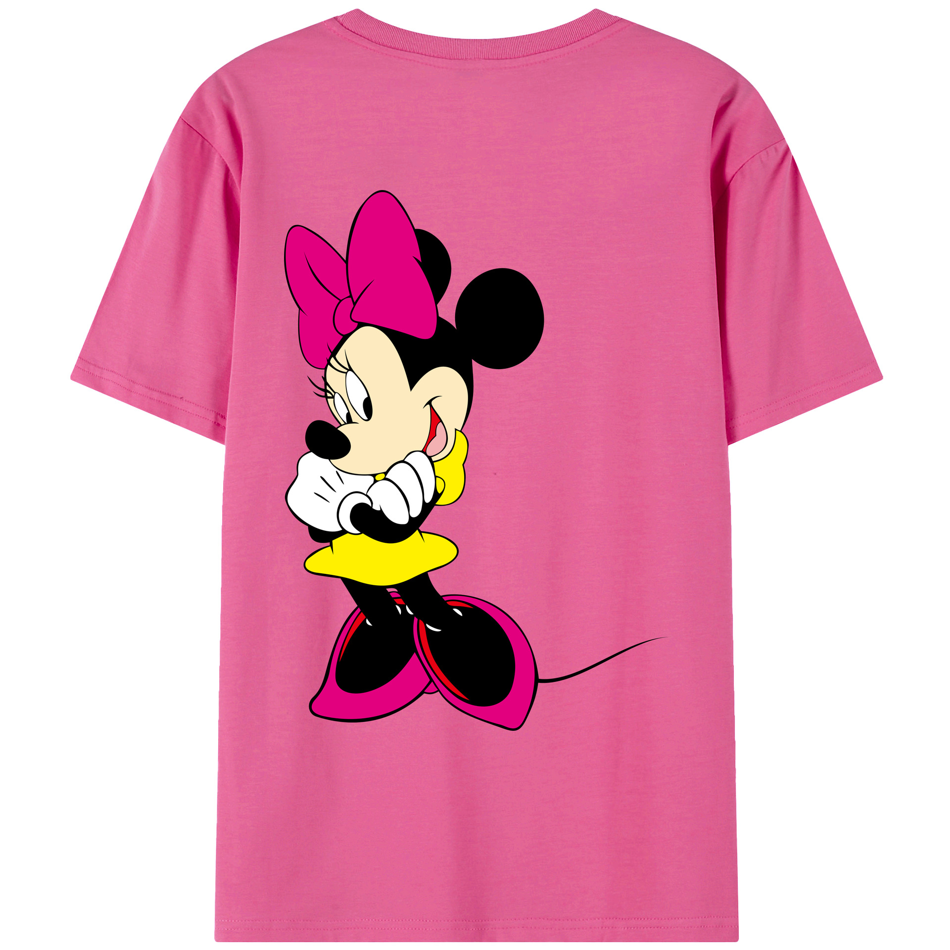 （画像用） ミッキーマウス Mickey Mouse レディース半袖Tシャツ(バックプリント)