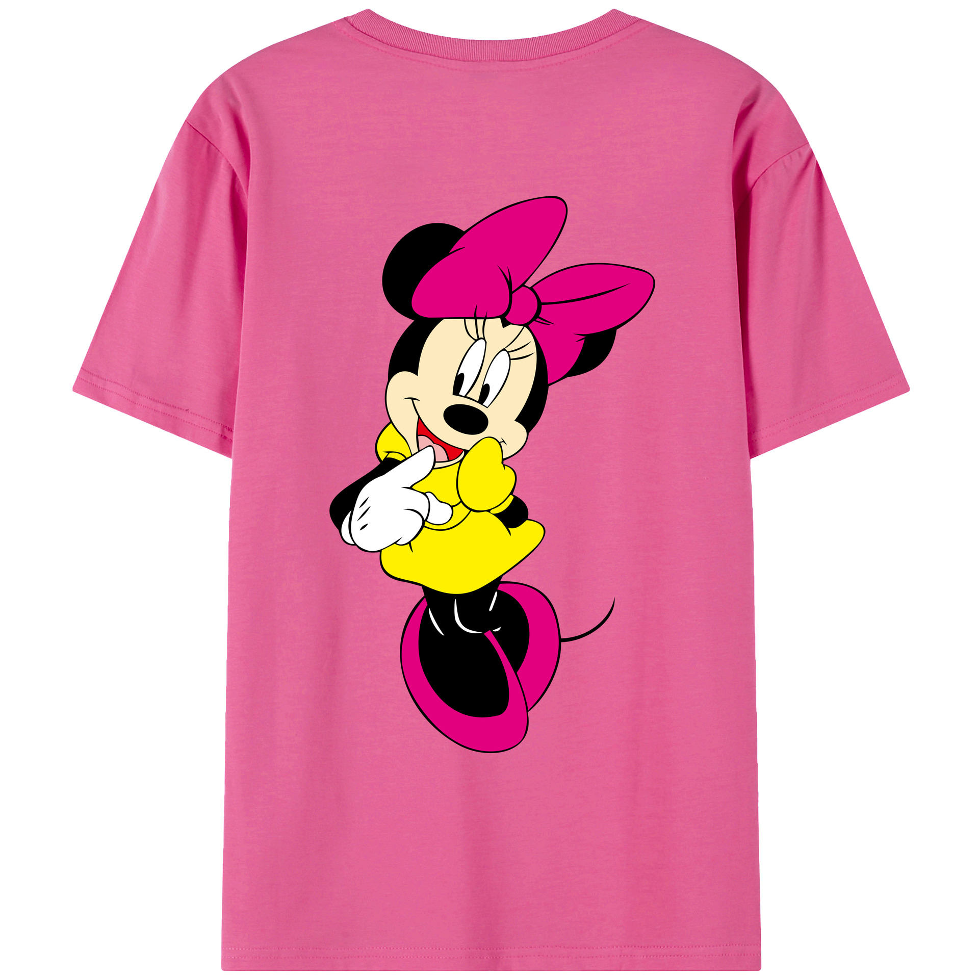 （画像用） ミッキーマウス Mickey Mouse レディース半袖Tシャツ(バックプリント)