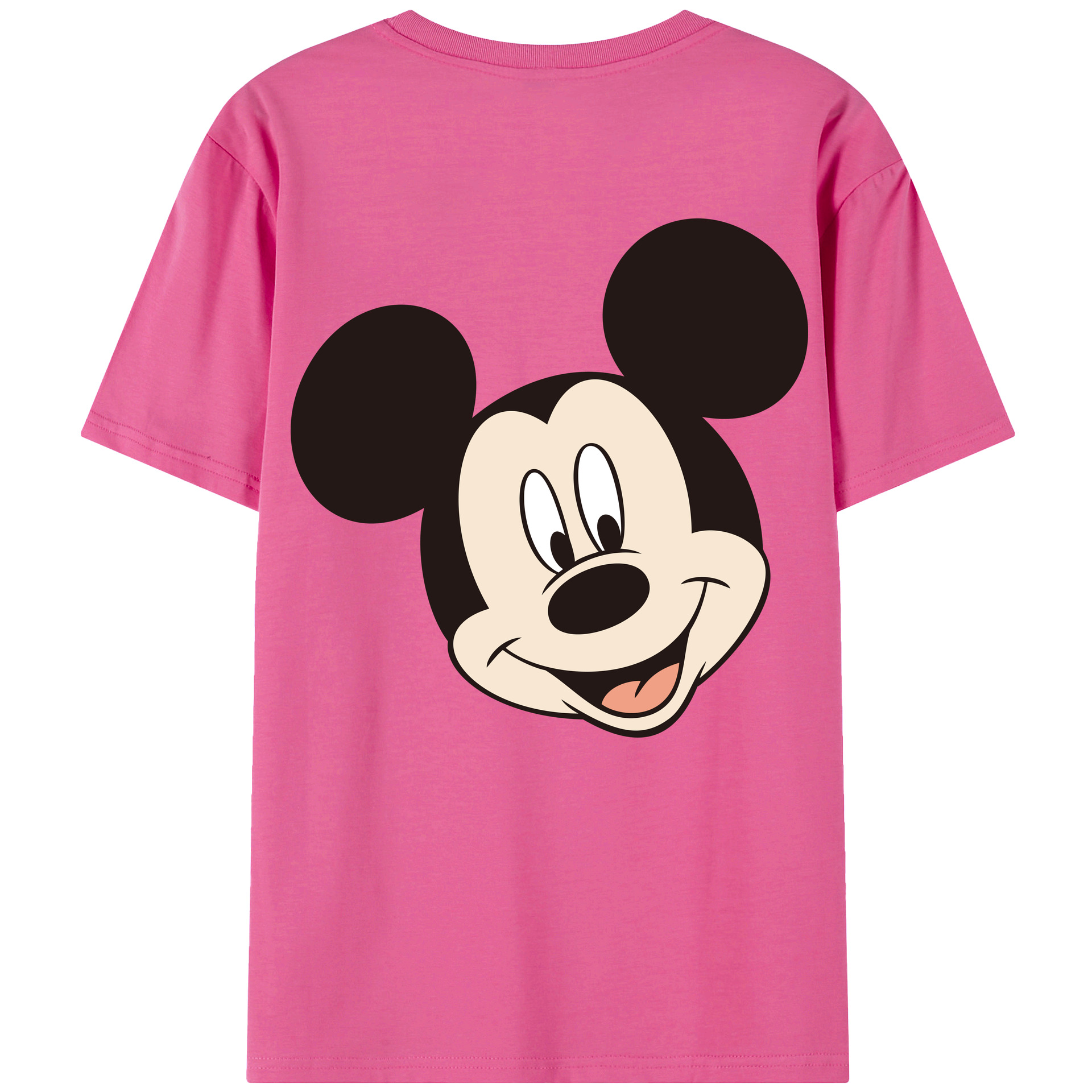 （画像用） ミッキーマウス Mickey Mouse レディース半袖Tシャツ(バックプリント)