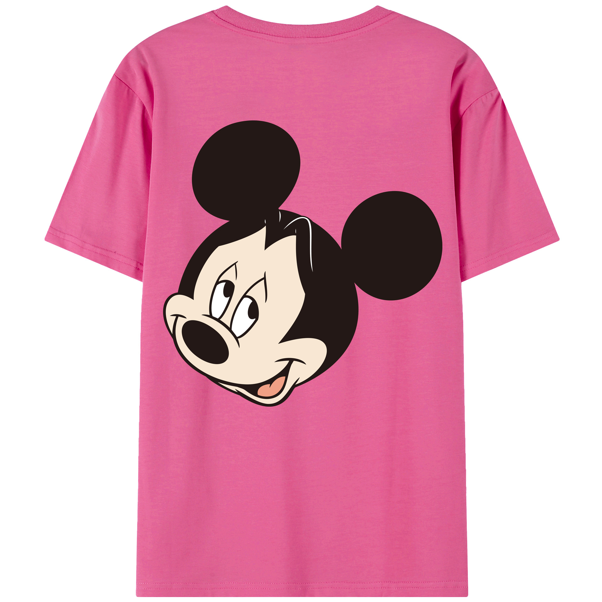 （画像用） ミッキーマウス Mickey Mouse レディース半袖Tシャツ(バックプリント)