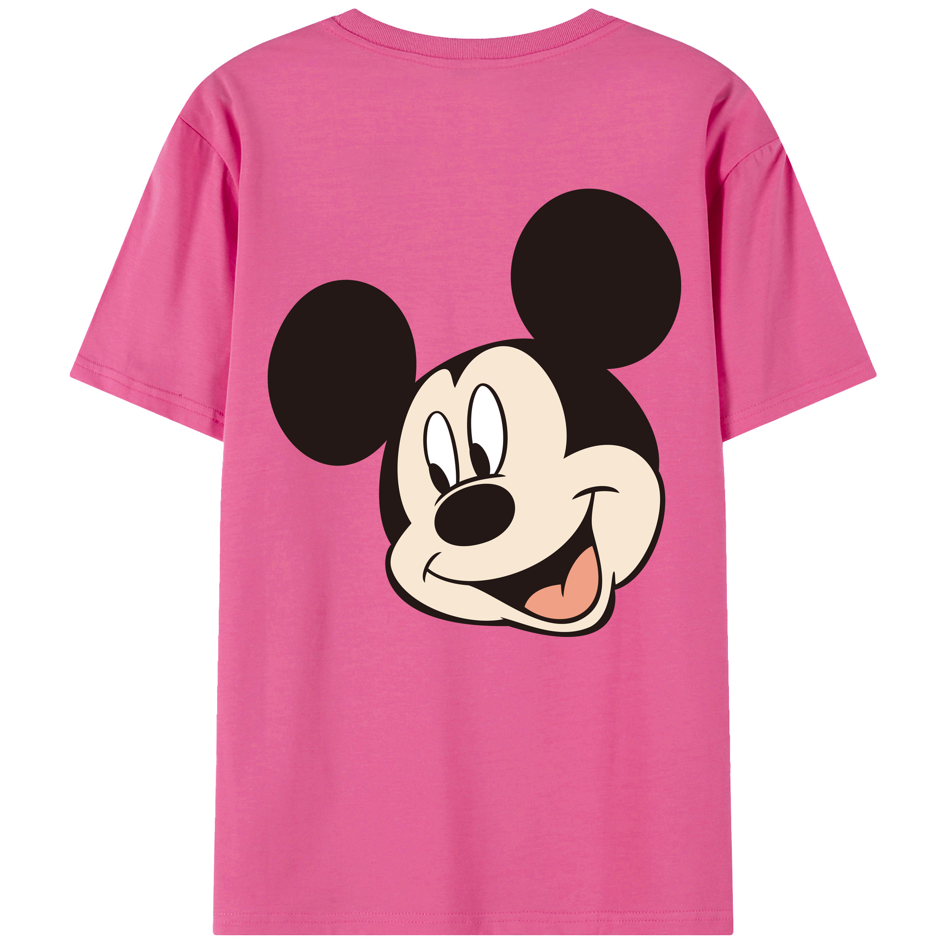 （画像用） ミッキーマウス Mickey Mouse レディース半袖Tシャツ(バックプリント)