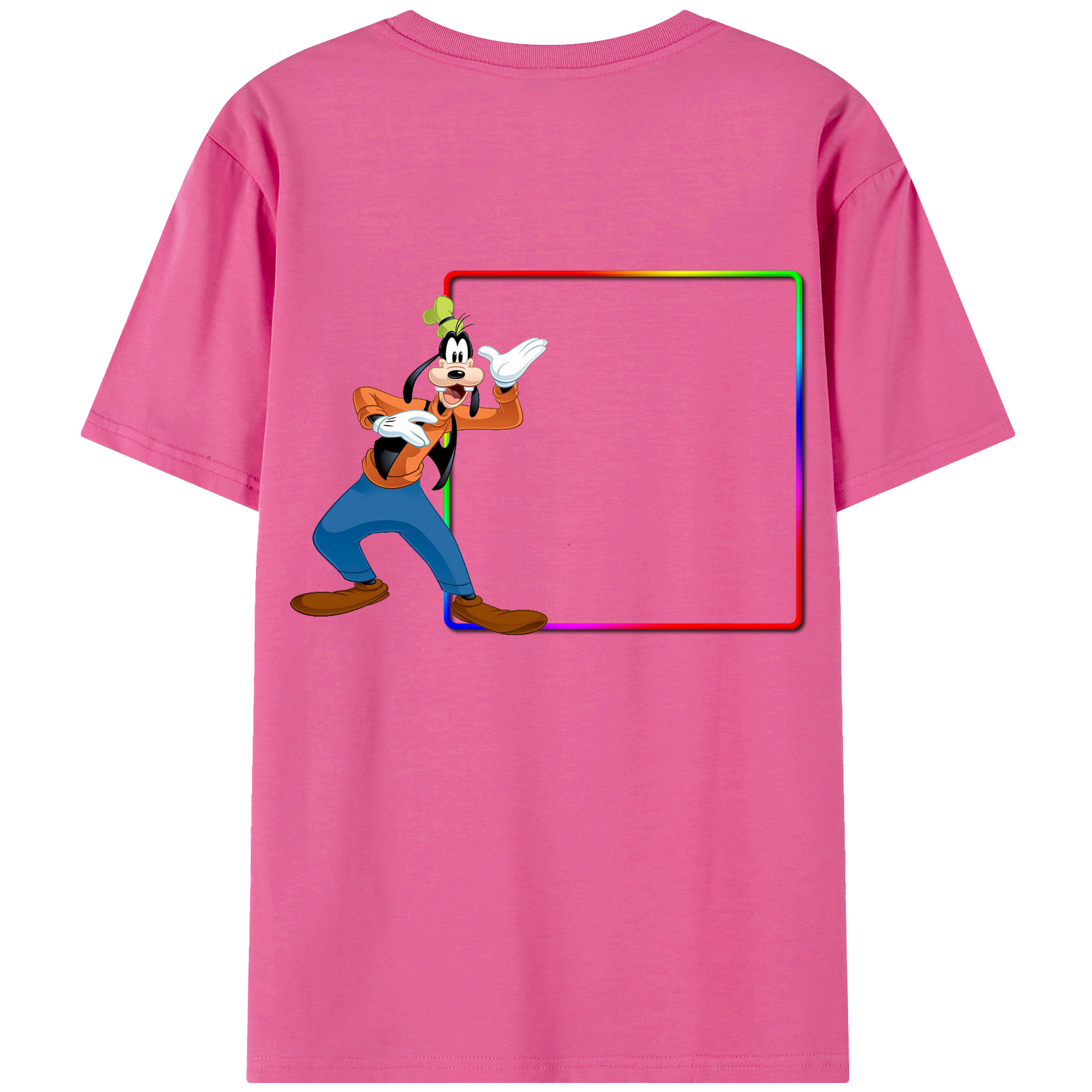 （画像用） ミッキーマウス Mickey Mouse レディース半袖Tシャツ(バックプリント)