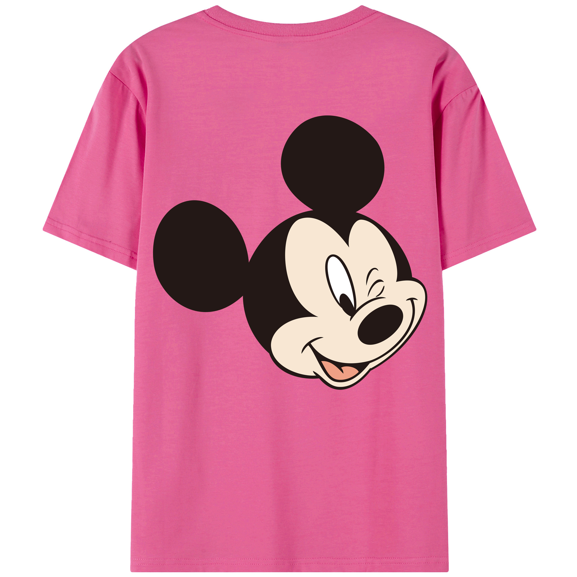 （画像用） ミッキーマウス Mickey Mouse レディース半袖Tシャツ(バックプリント)
