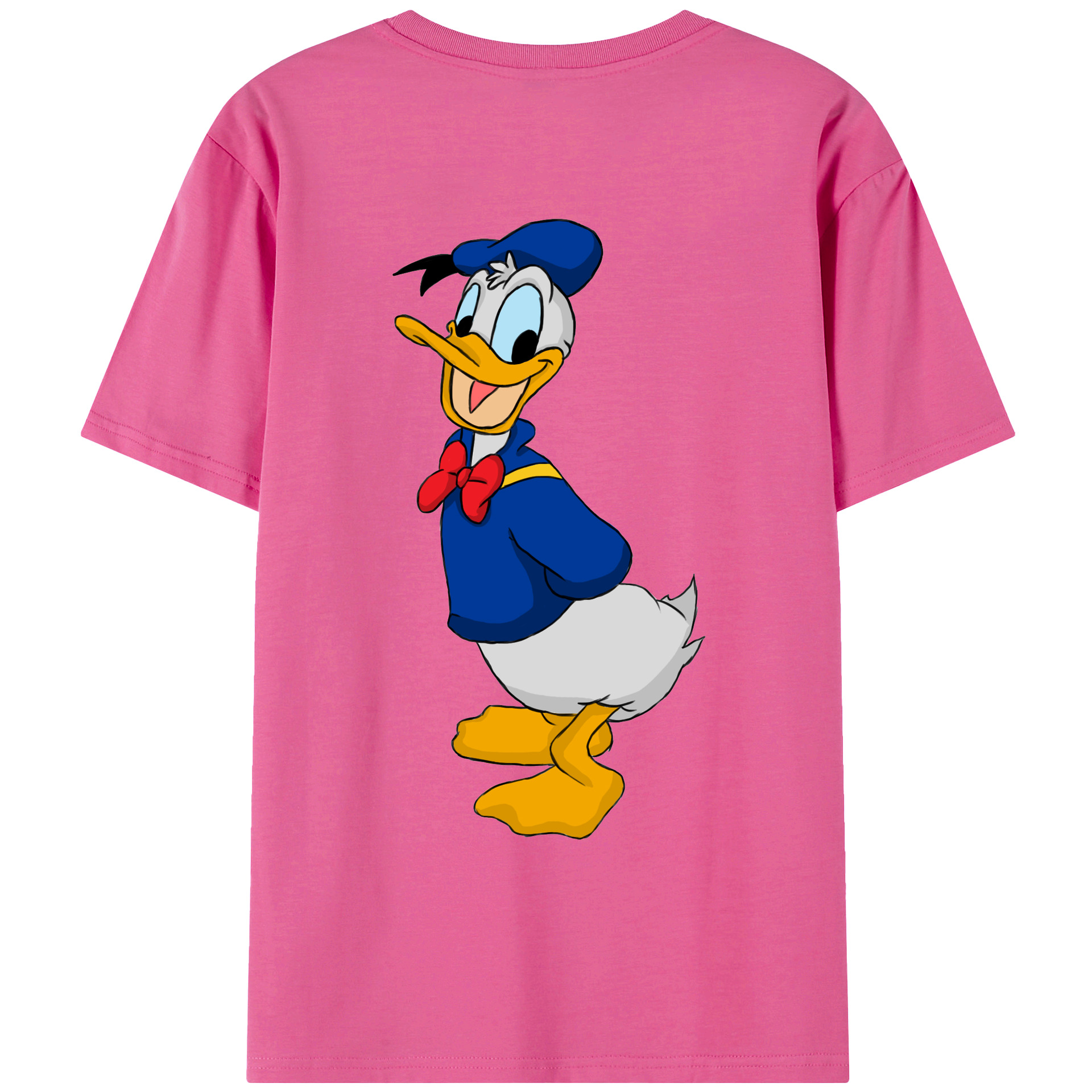 （画像用） ミッキーマウス Mickey Mouse レディース半袖Tシャツ(バックプリント)