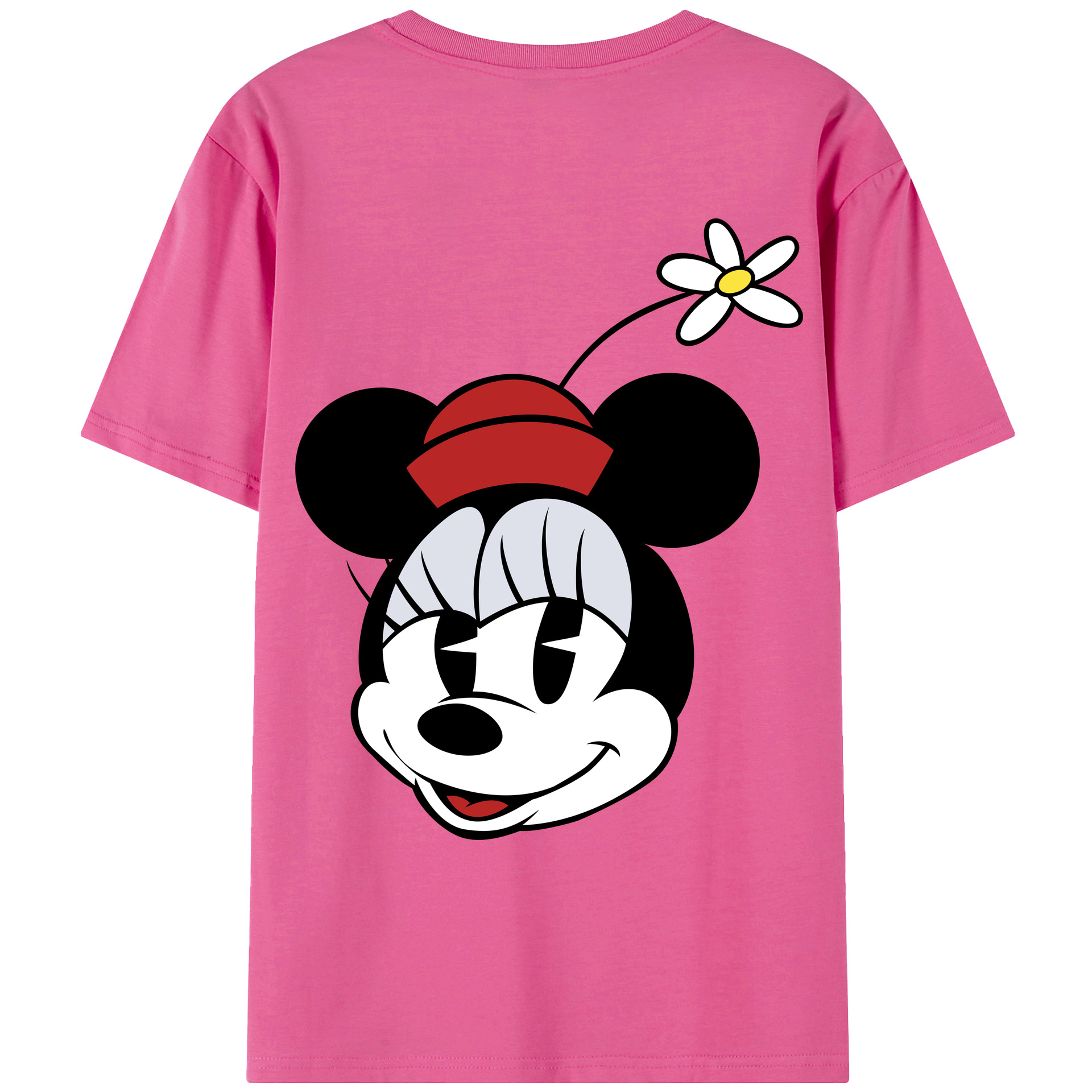 （画像用） ミッキーマウス Mickey Mouse レディース半袖Tシャツ(バックプリント)