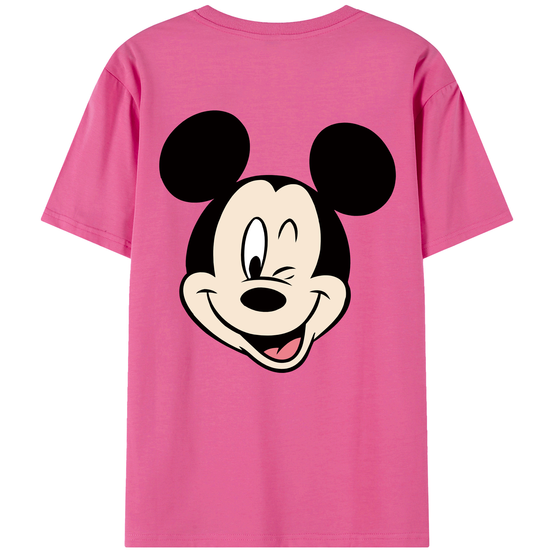 （画像用） ミッキーマウス Mickey Mouse レディース半袖Tシャツ(バックプリント)
