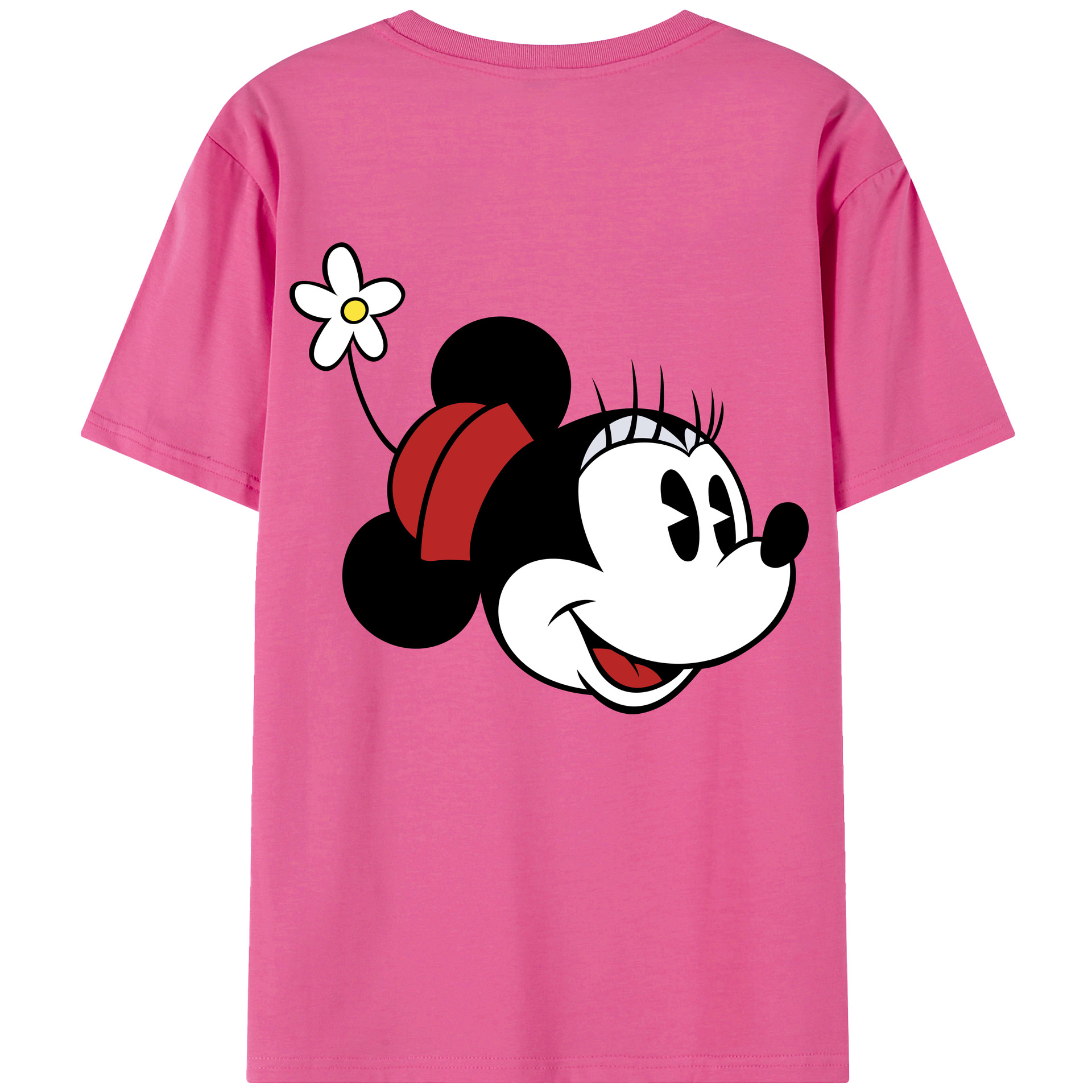 （画像用） ミッキーマウス Mickey Mouse レディース半袖Tシャツ(バックプリント)